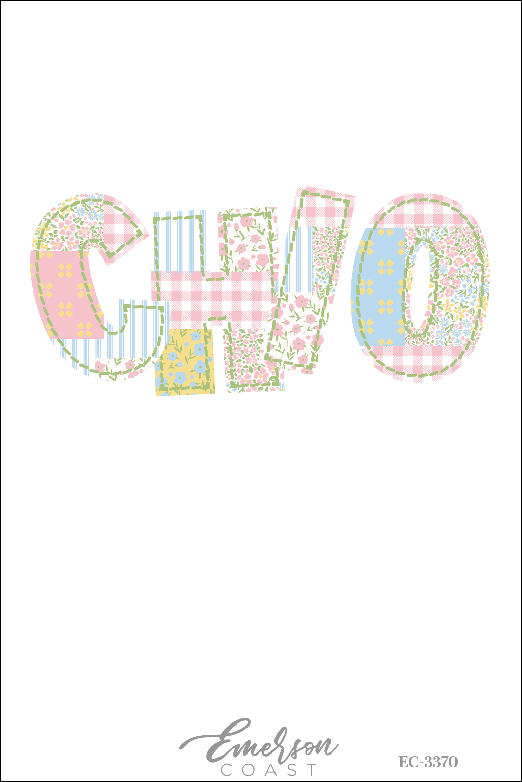 Chi Omega Spring Pastels Patchwork Tee