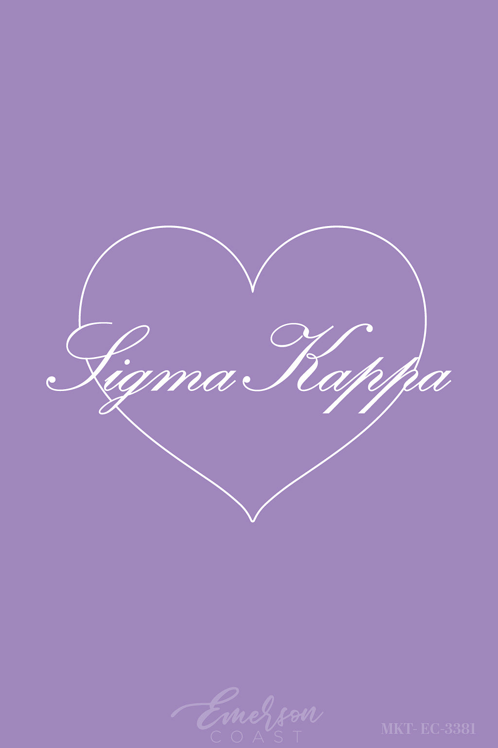 Sigma Kappa Lavender Recruitment Slouchy Tee