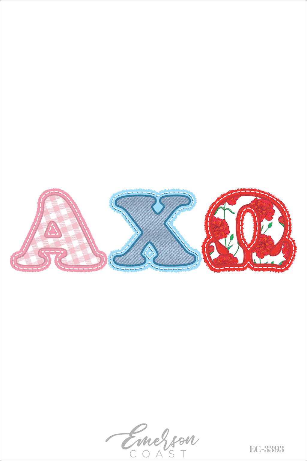 Alpha Chi Omega Floral Greek Letter Recruitment Tee