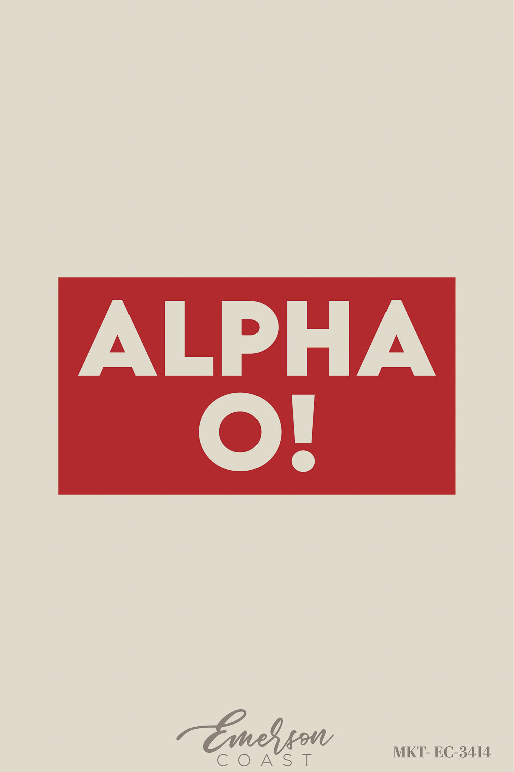 Alpha Omicron Pi Grand Valley State University Red Patch Set