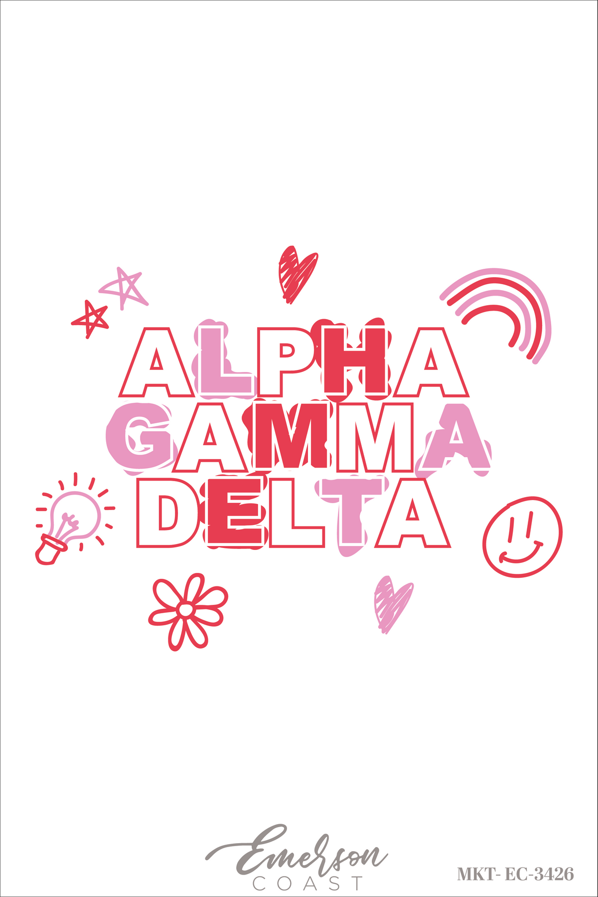 Alpha Gamma Delta Doodle Recruitment Tee