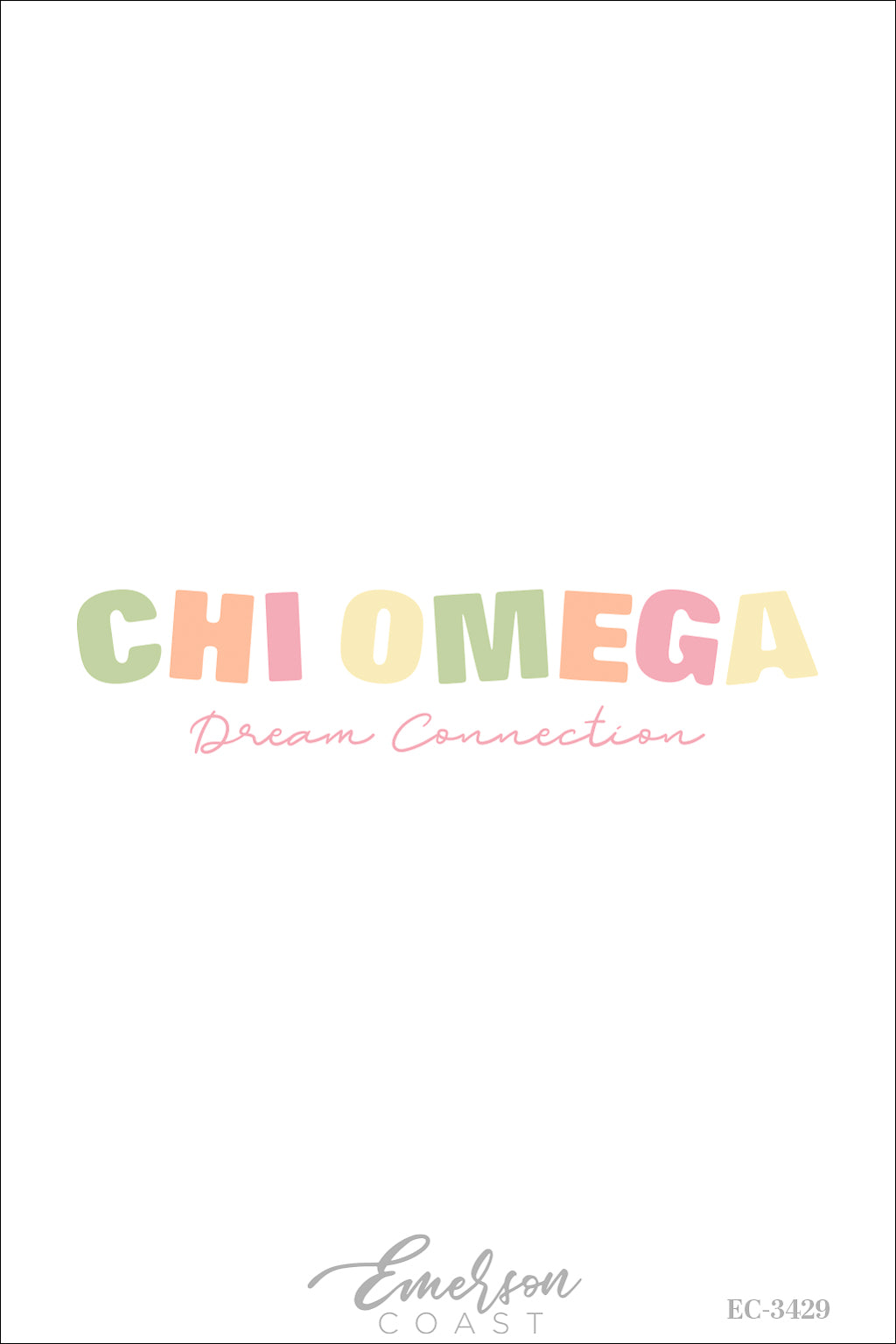 Chi Omega Dream Connection Recruitment Philanthropy Tee