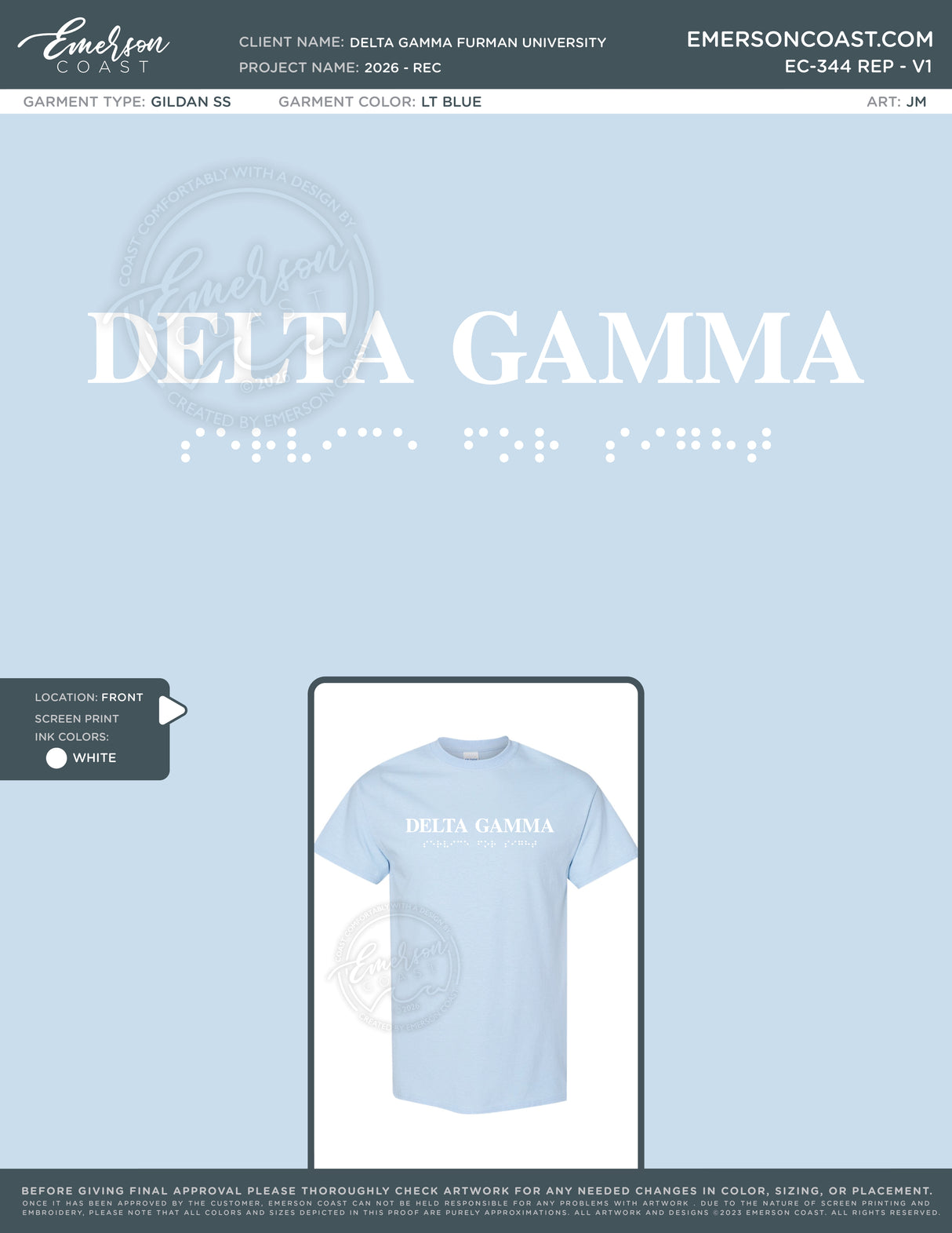 EC-344 REP Delta Gamma Furman University 2026 - REC