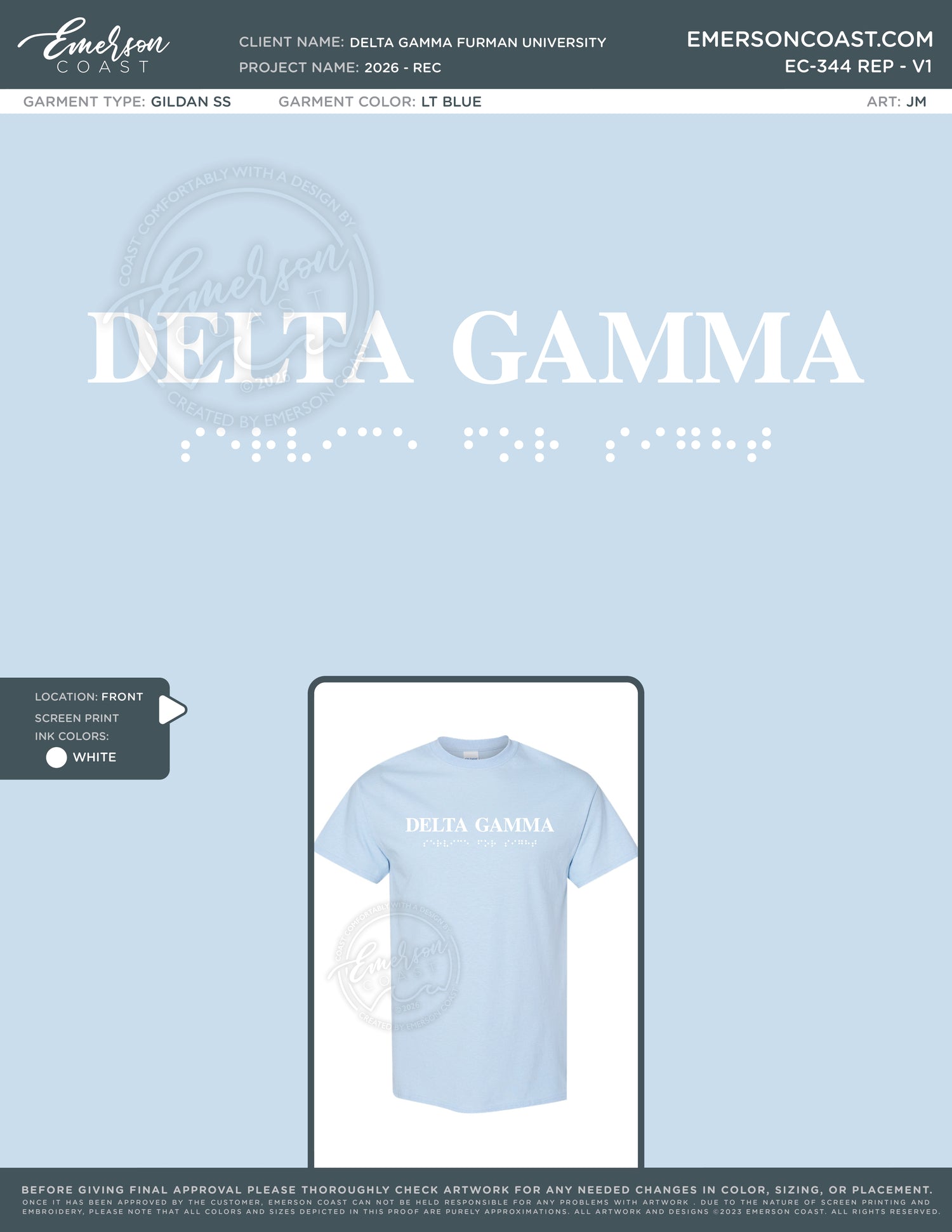 EC-344 REP Delta Gamma Furman University 2026 - REC