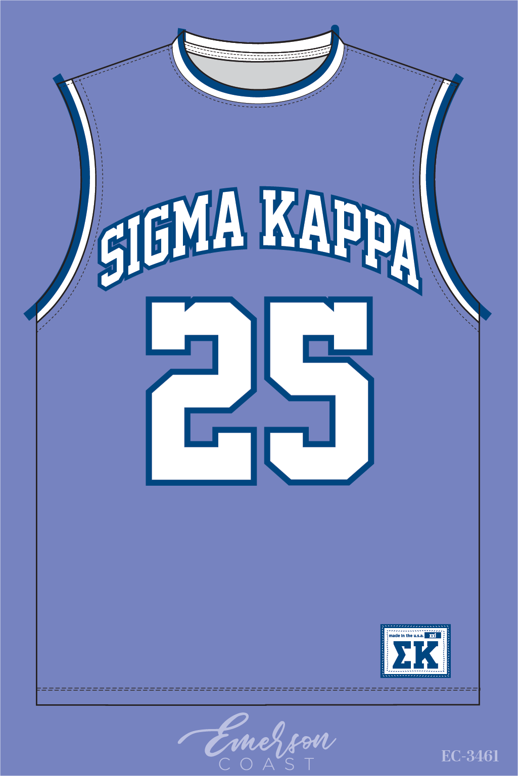Sigma Kappa Purple Bid Day Basketball Jersey
