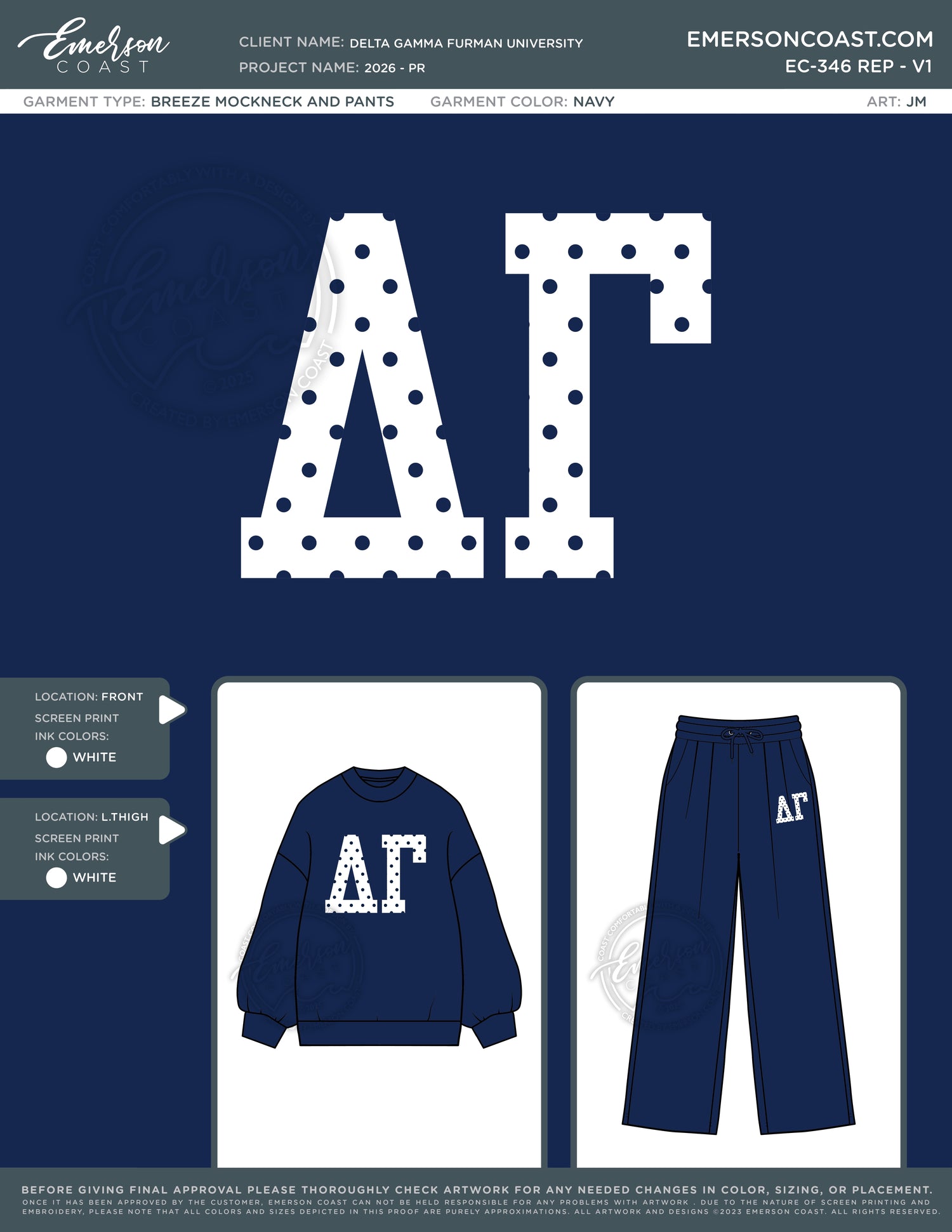 EC-346 REP Delta Gamma Furman University 2026 - PR
