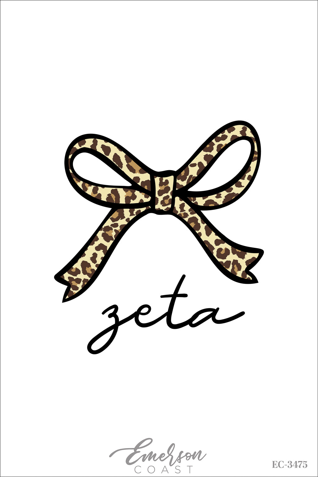 Zeta Tau Alpha Cheetah Bow PR Hat