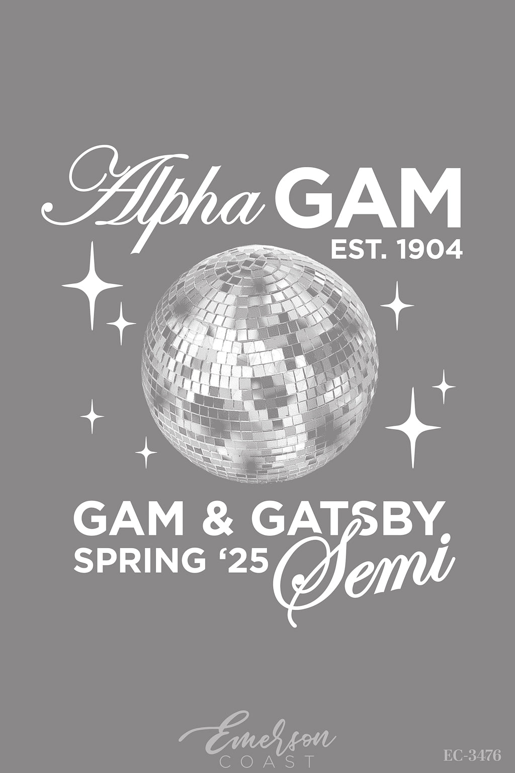 Alpha Gamma Delta Gam And Gatsby Semi Formal Tee