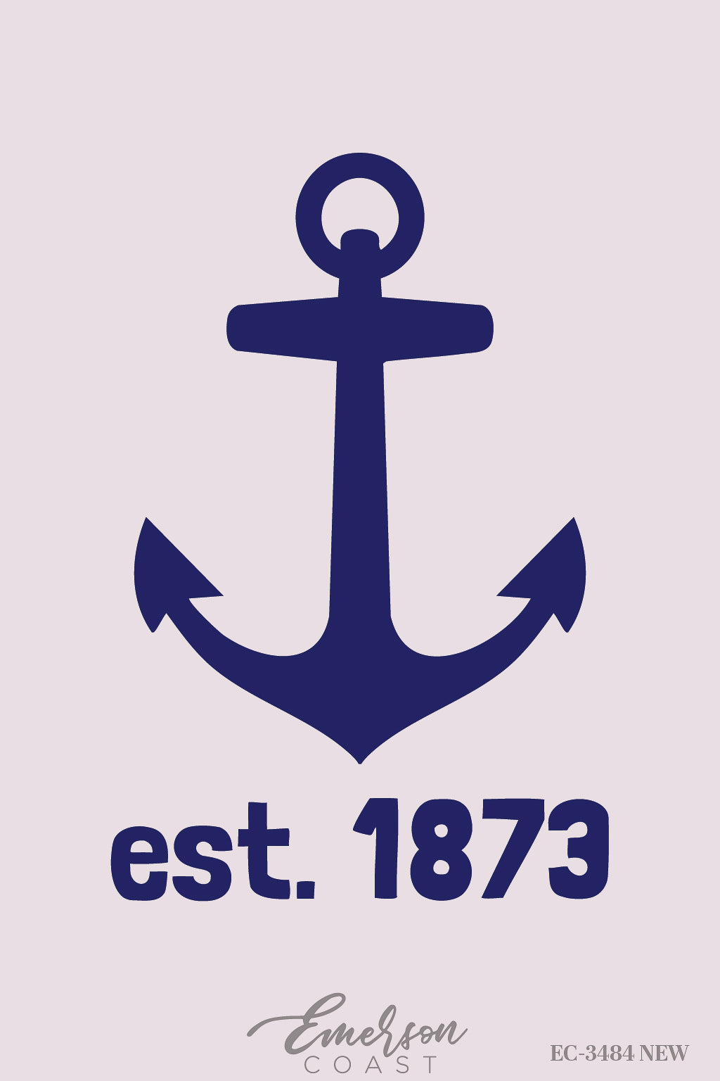 Delta Gamma Simple Navy Anchor Tee