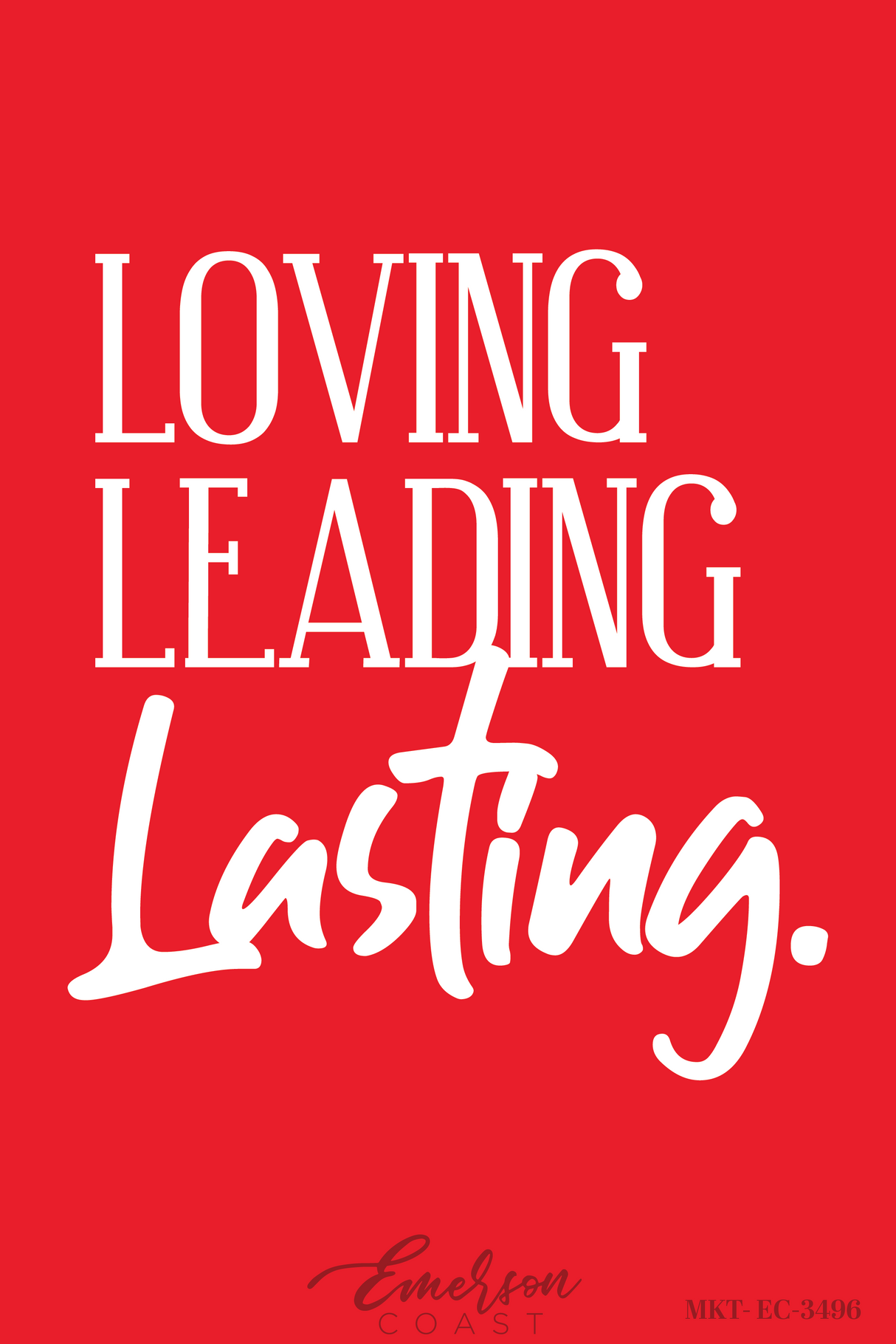Alpha Gamma Delta Loving Leading Lasting Red Philanthropy Tee