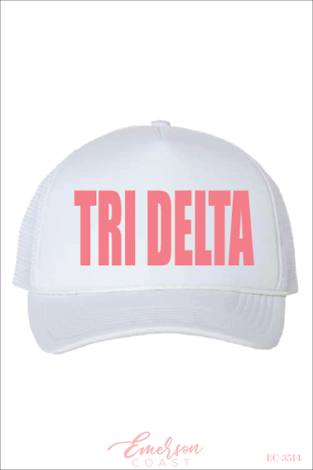 Delta Delta Delta Pink Bid Day Hat