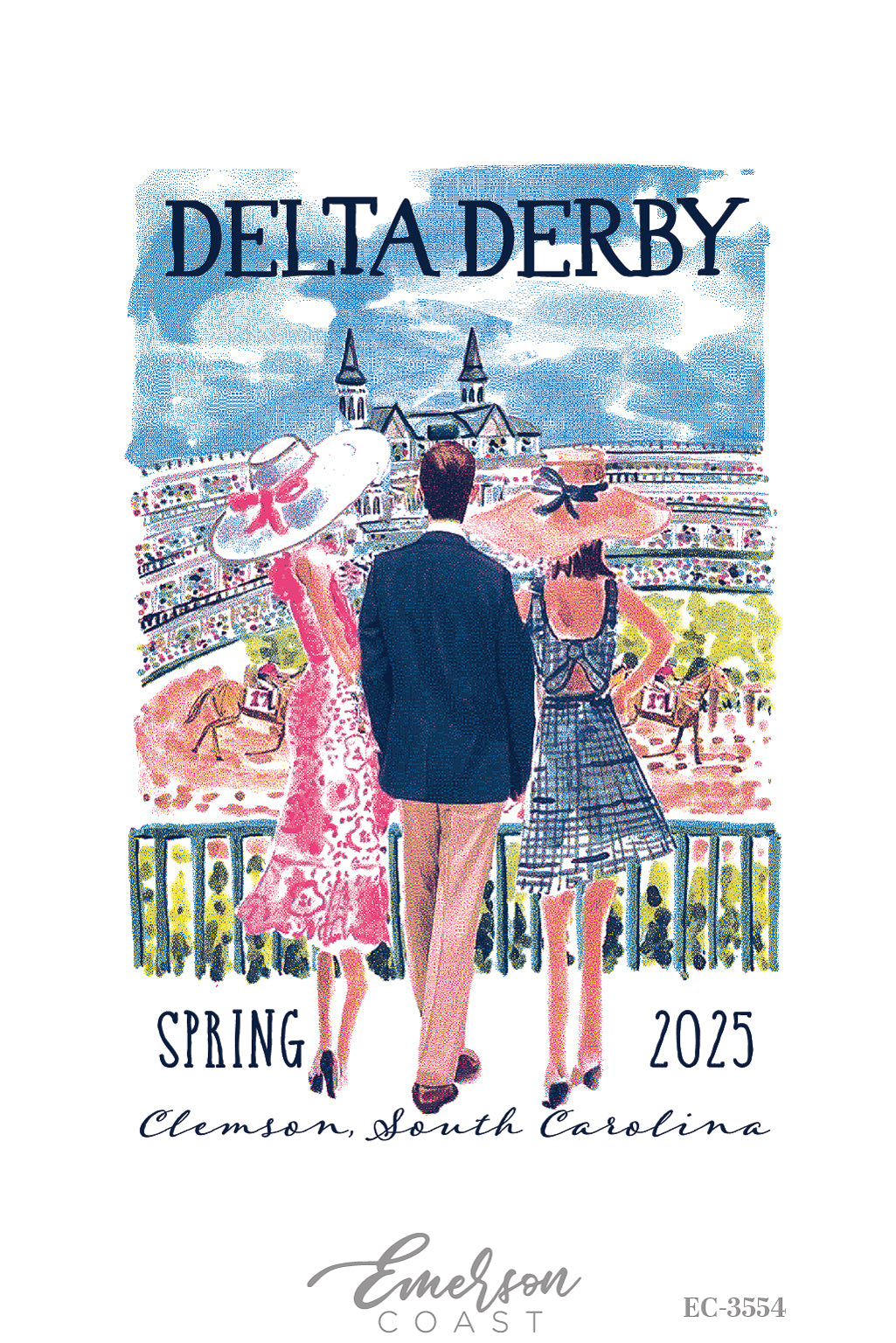 Delta Gamma Clemson University Delta Derby Tshirt