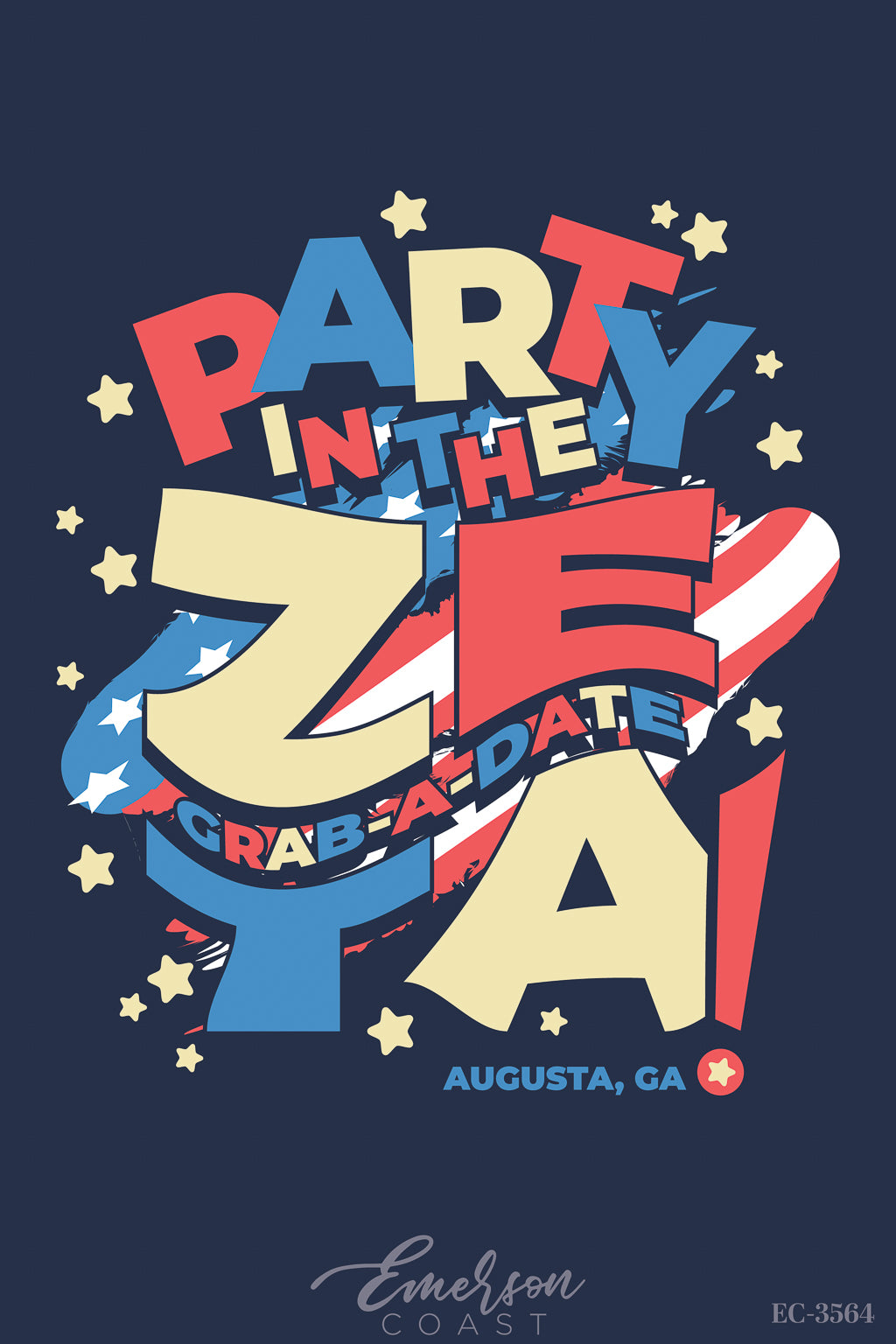 Zeta Tau Alpha Augusta University Grab A Date Tshirt
