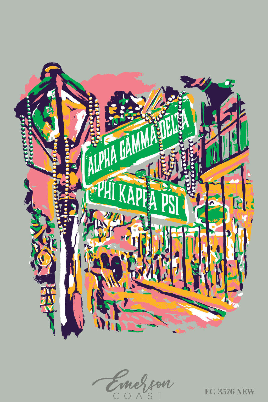Alpha Gamma Delta University of Tennessee Nola Date Party Tee