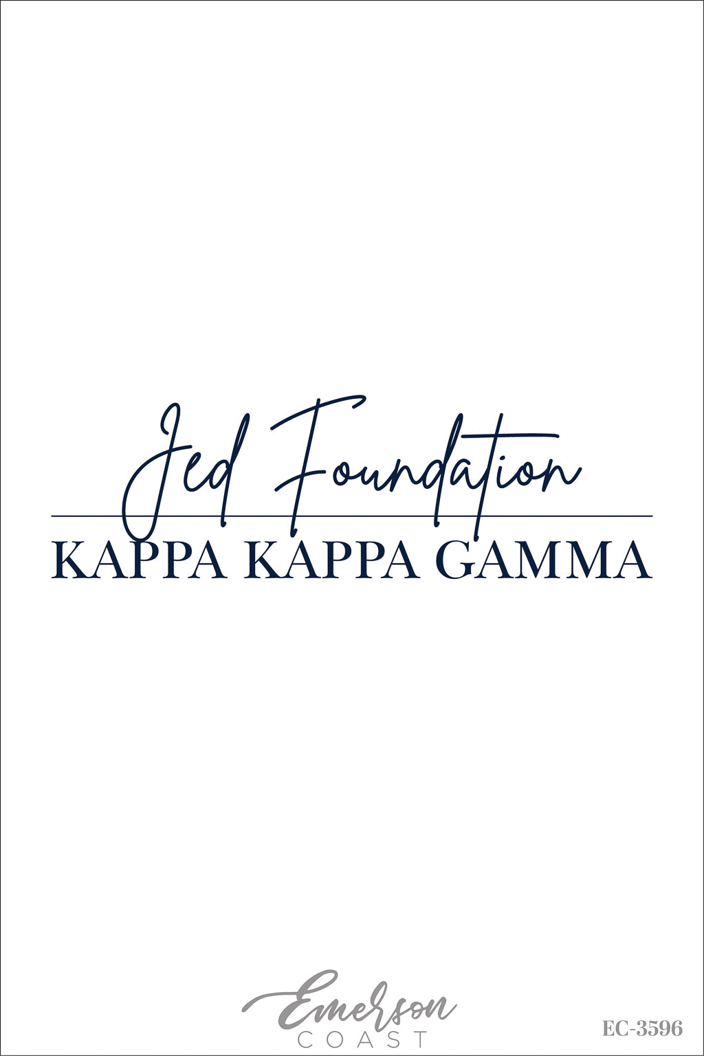 Kappa Kappa Gamma Simple Jed Foundation Recruitment Tee