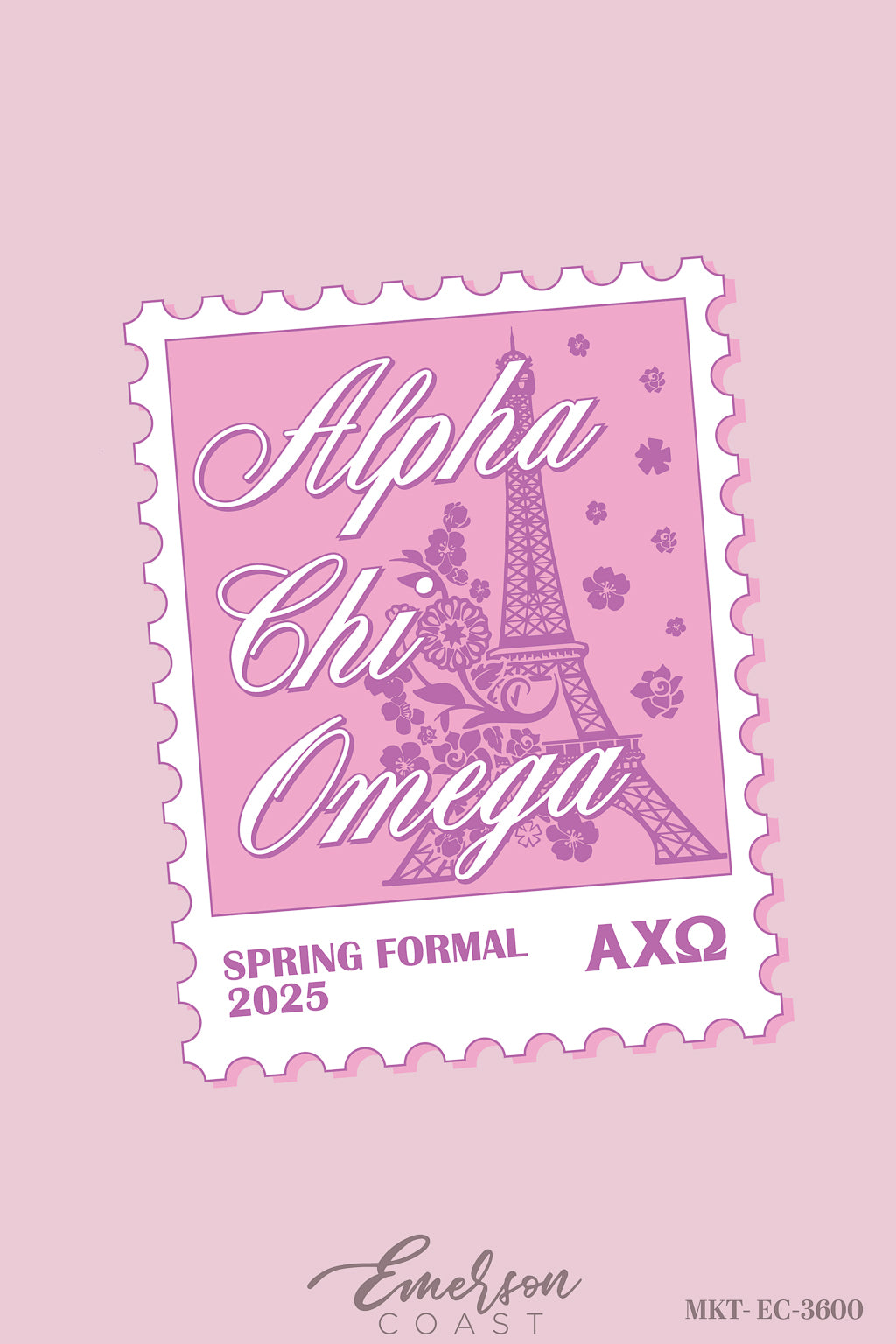 Alpha Chi Omega Augusta University Paris Spring Formal Tee
