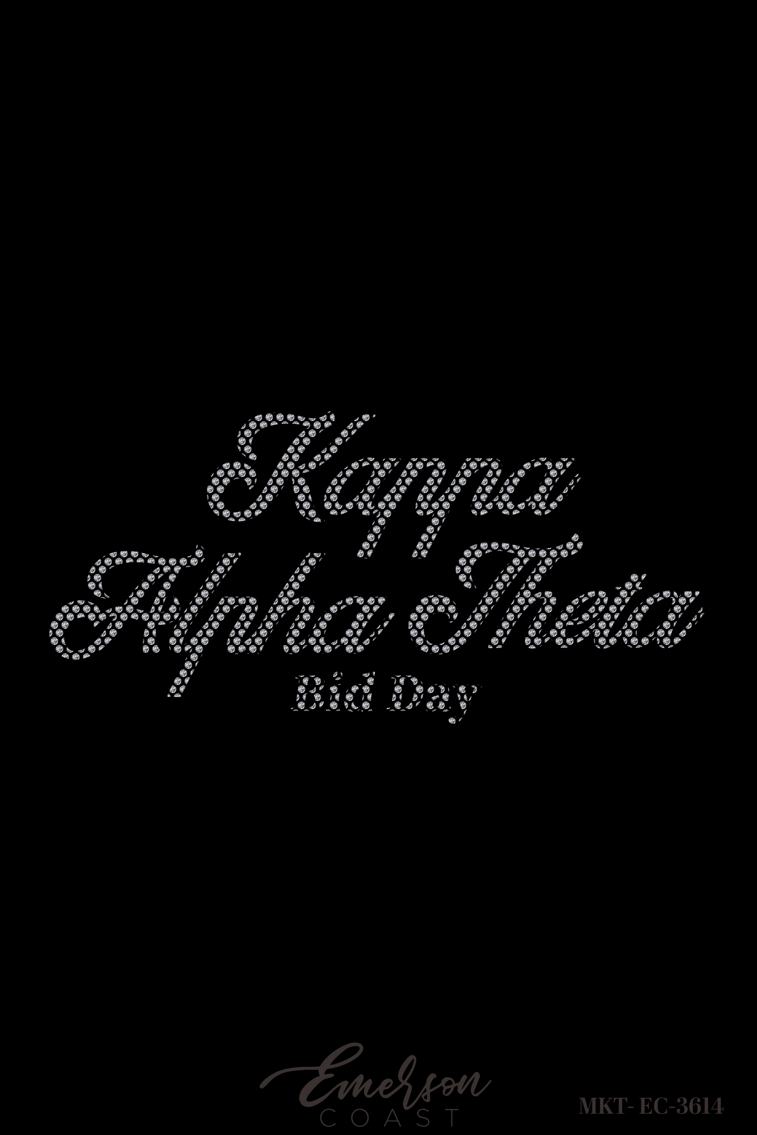 Kappa Alpha Theta Rhinestone Script Bid Day Tee