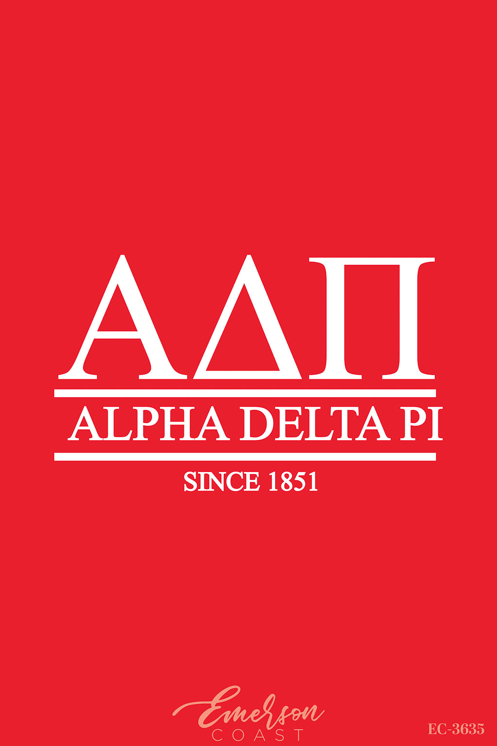 Alpha Delta Pi Red Recruitment Slouchy Tee