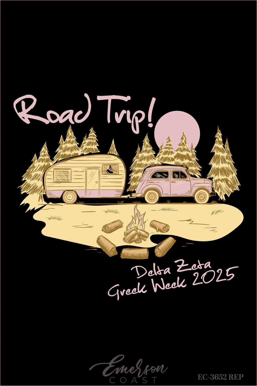 Delta Zeta Road Trip Greek Week Tee