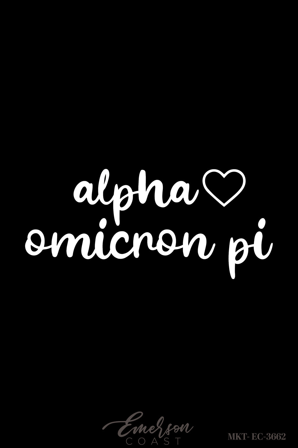 Alpha Omicron Pi Missouri State University Greek Week Script Tee
