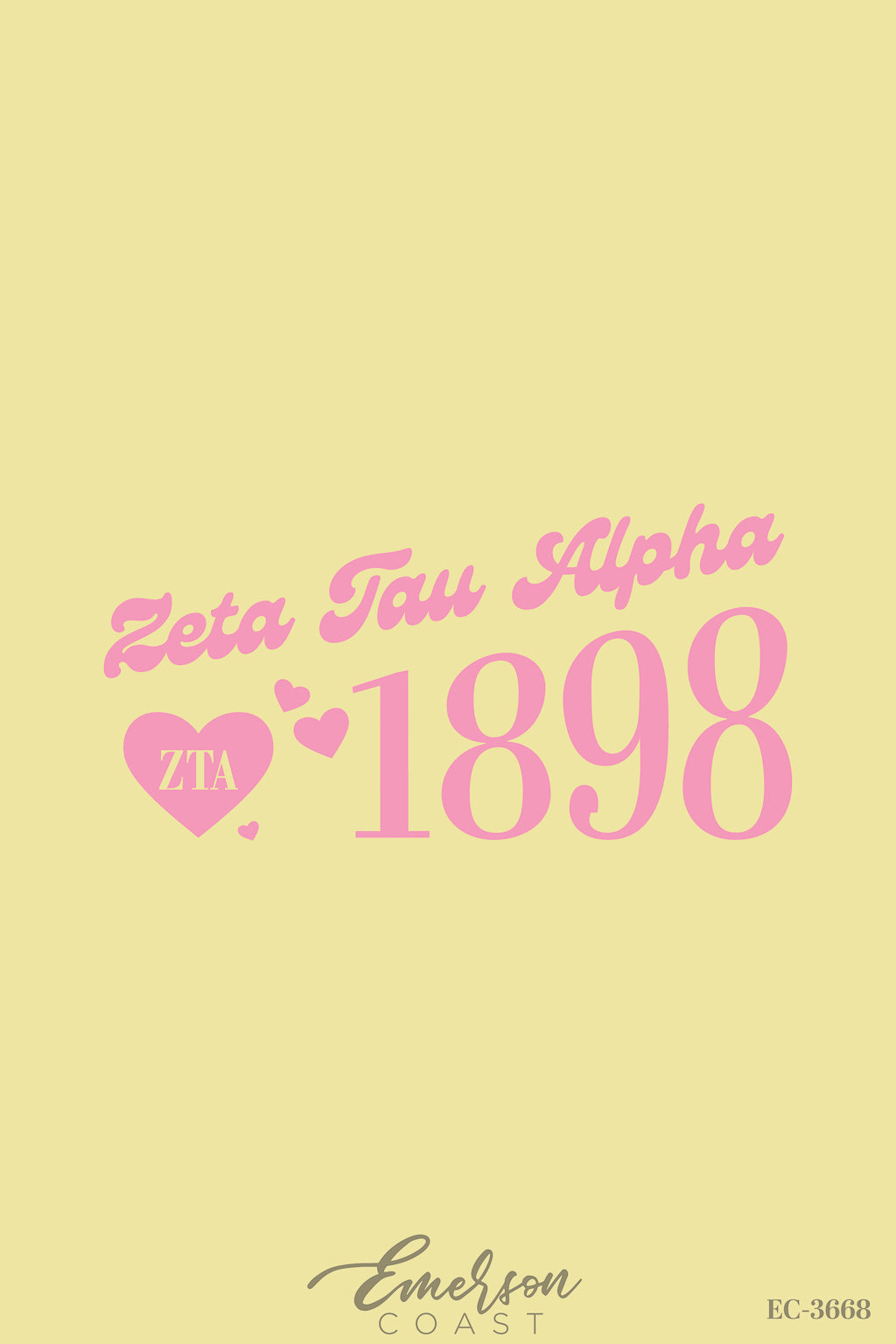 Zeta Tau Alpha Yellow Heart Recruitment Tank