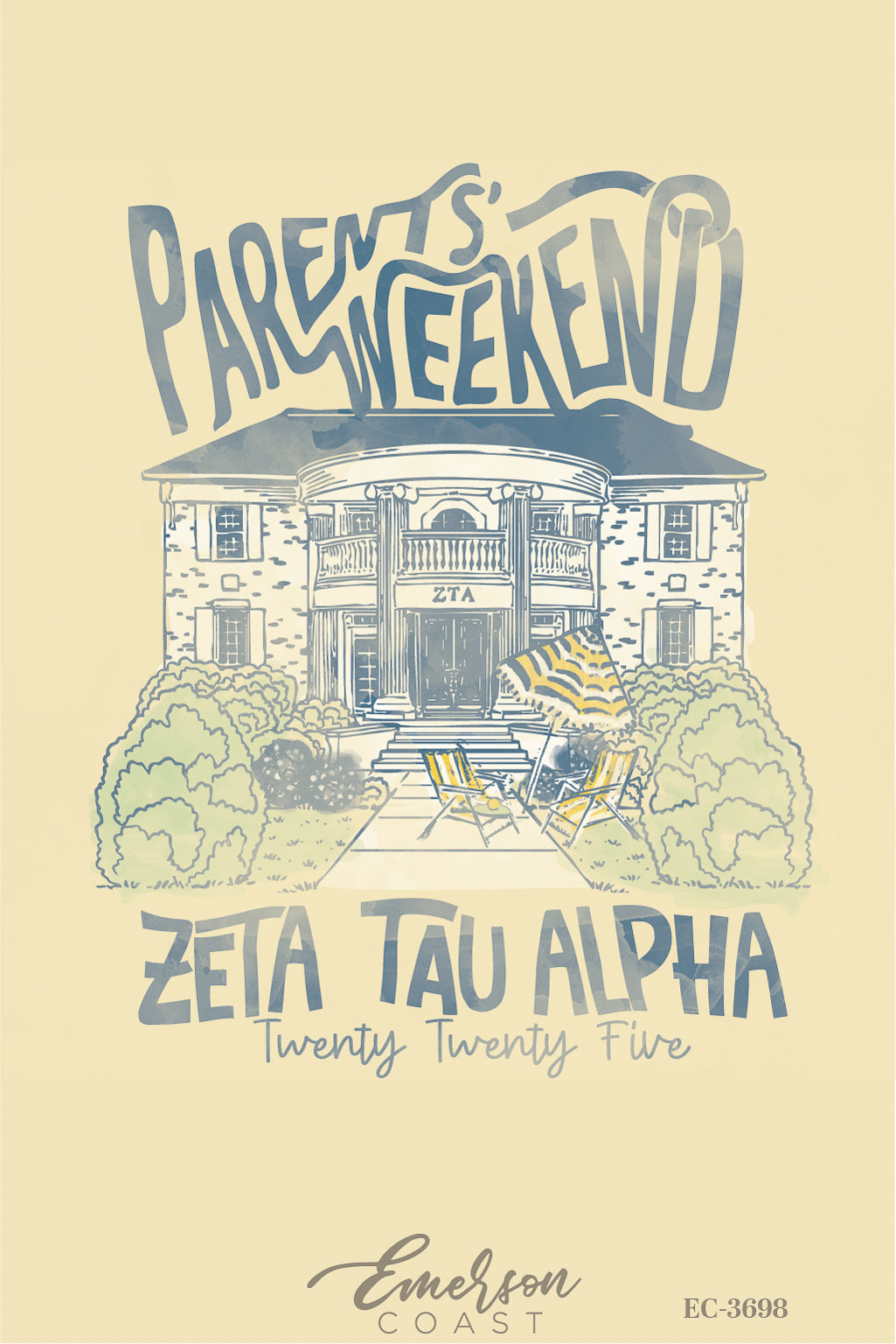 Zeta Tau Alpha Georgia Southern University Family Weekend Tshirt