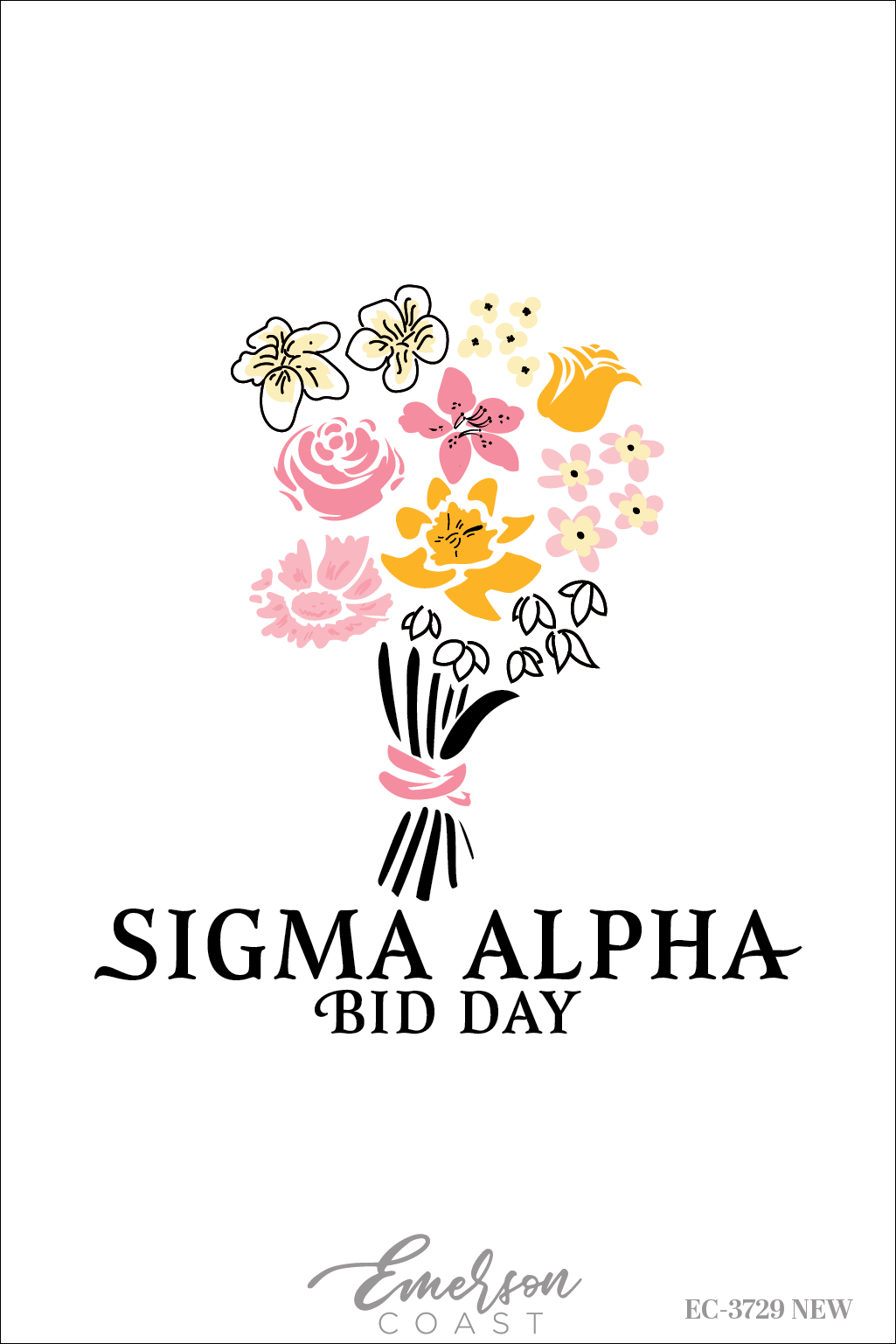 Sigma Alpha Flower Bouquet Recruitment Tshirt