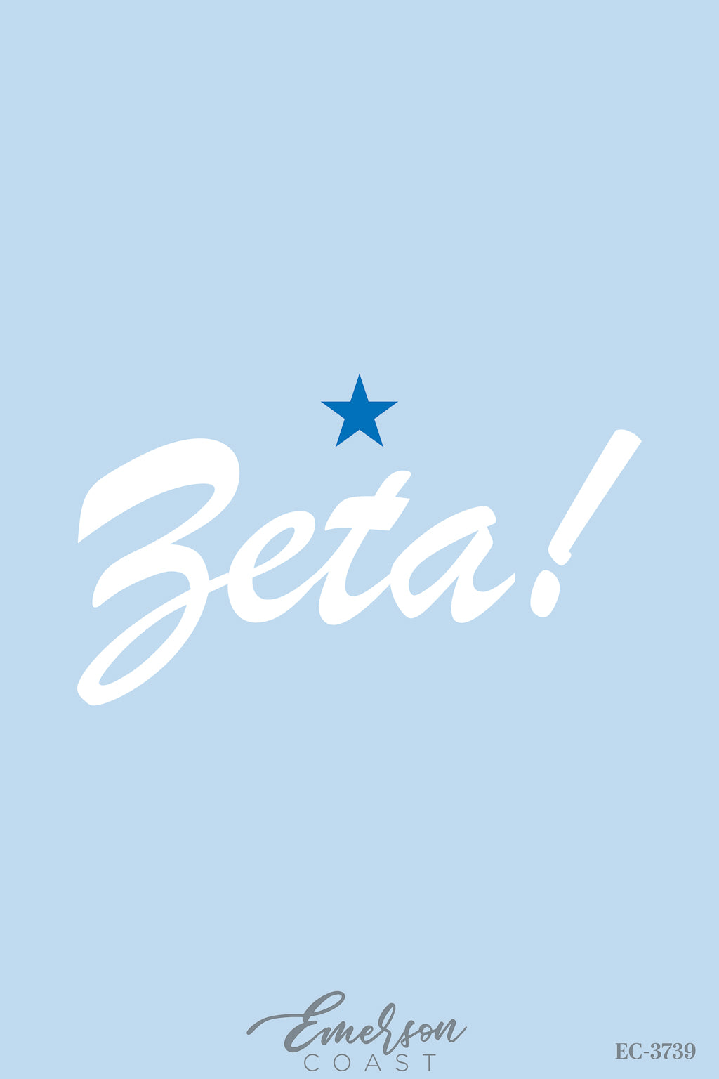 Zeta Tau Alpha Baylor University Light Blue Tank Set