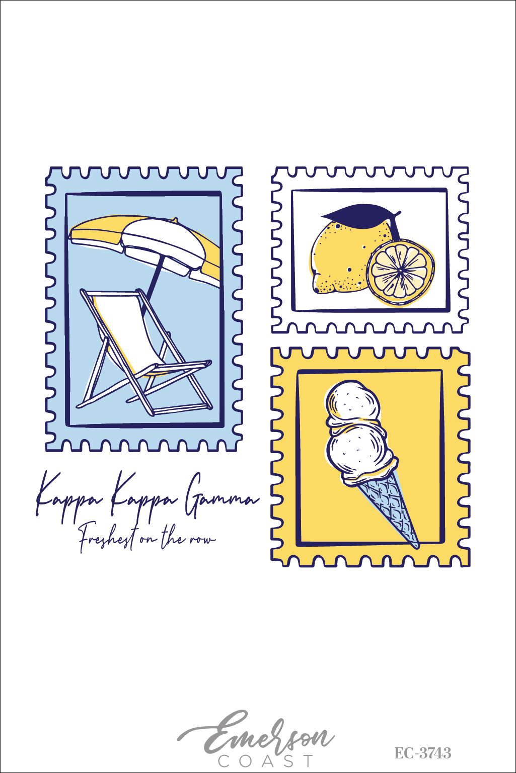 Kappa Kappa Gamma Amalfi Coast Summer Bid Day Tee