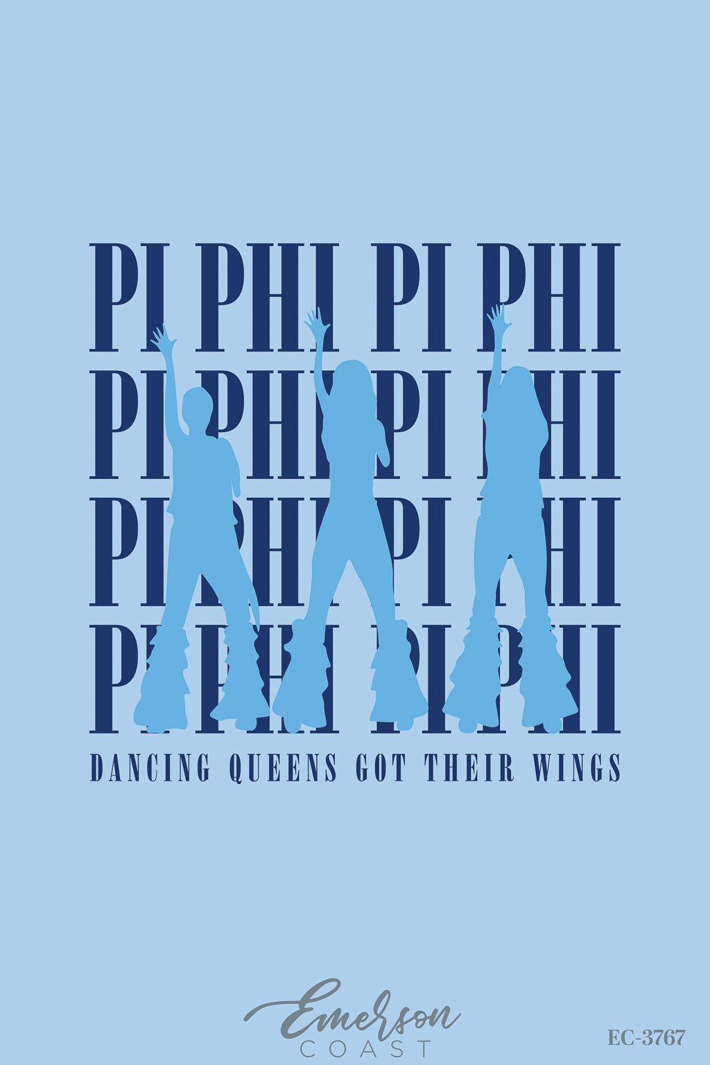 Pi Beta Phi Dancing Queens Got Their Wings Bid Day Tee