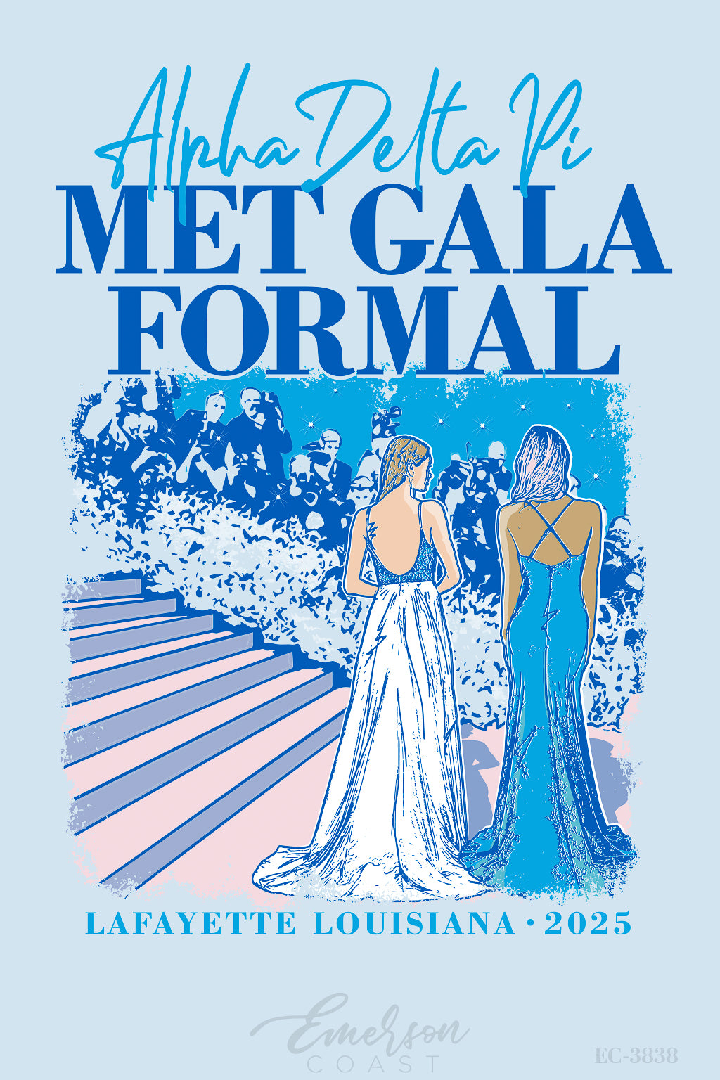 Alpha Delta Pi University Of Louisiana Lafayette Met Gala Formal T-Shirt