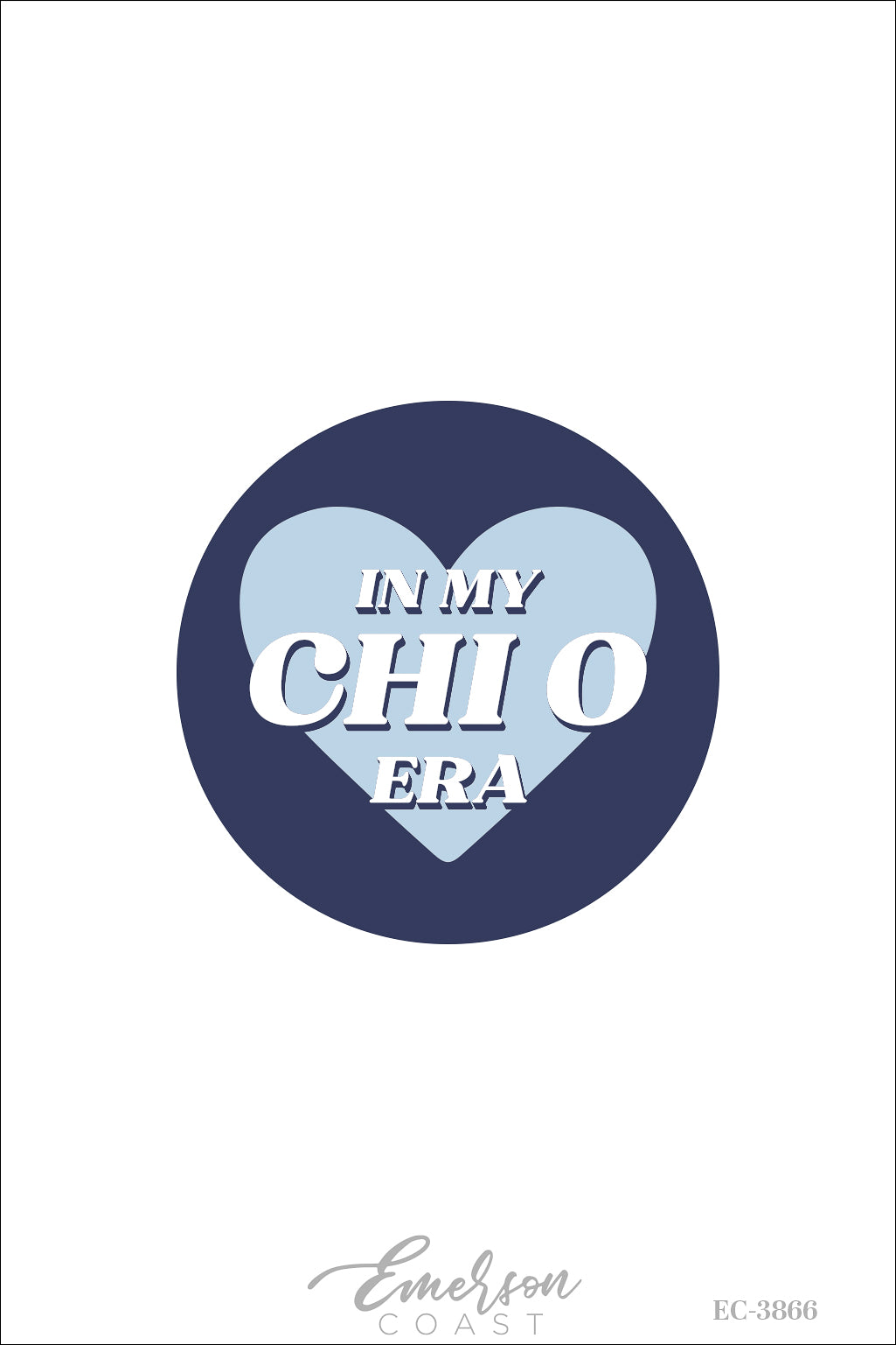 Chi Omega In My Chi O Era Sticker T-Shirt