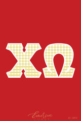 Chi Omega Recruitment and Bid Day Greek Letter Jersey