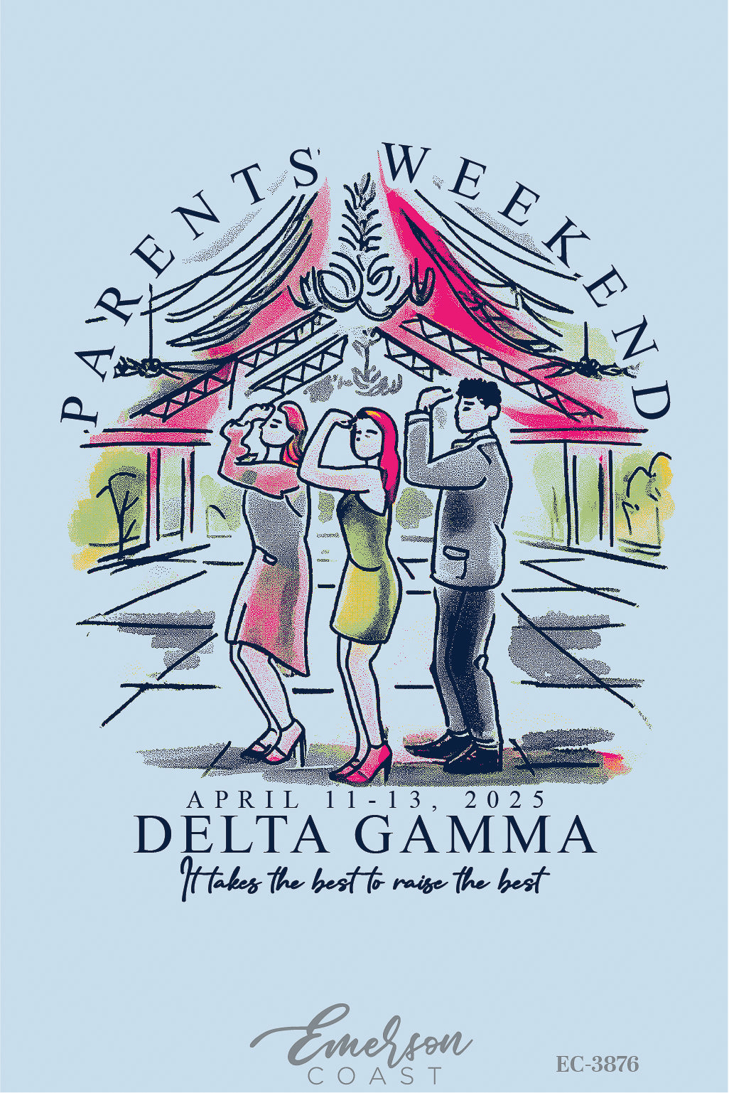 Delta Gamma West Virginia University The Best Family Weekend T-Shirt