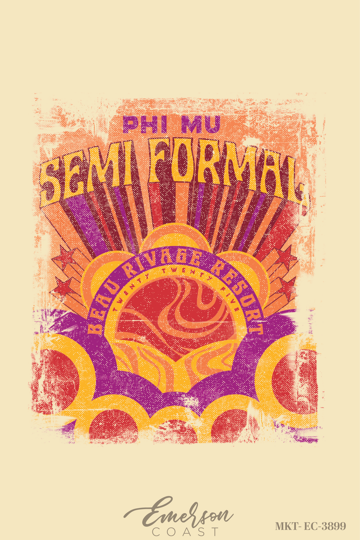 Phi Mu University of North Carolina at Wilmington Semi Formal Tee