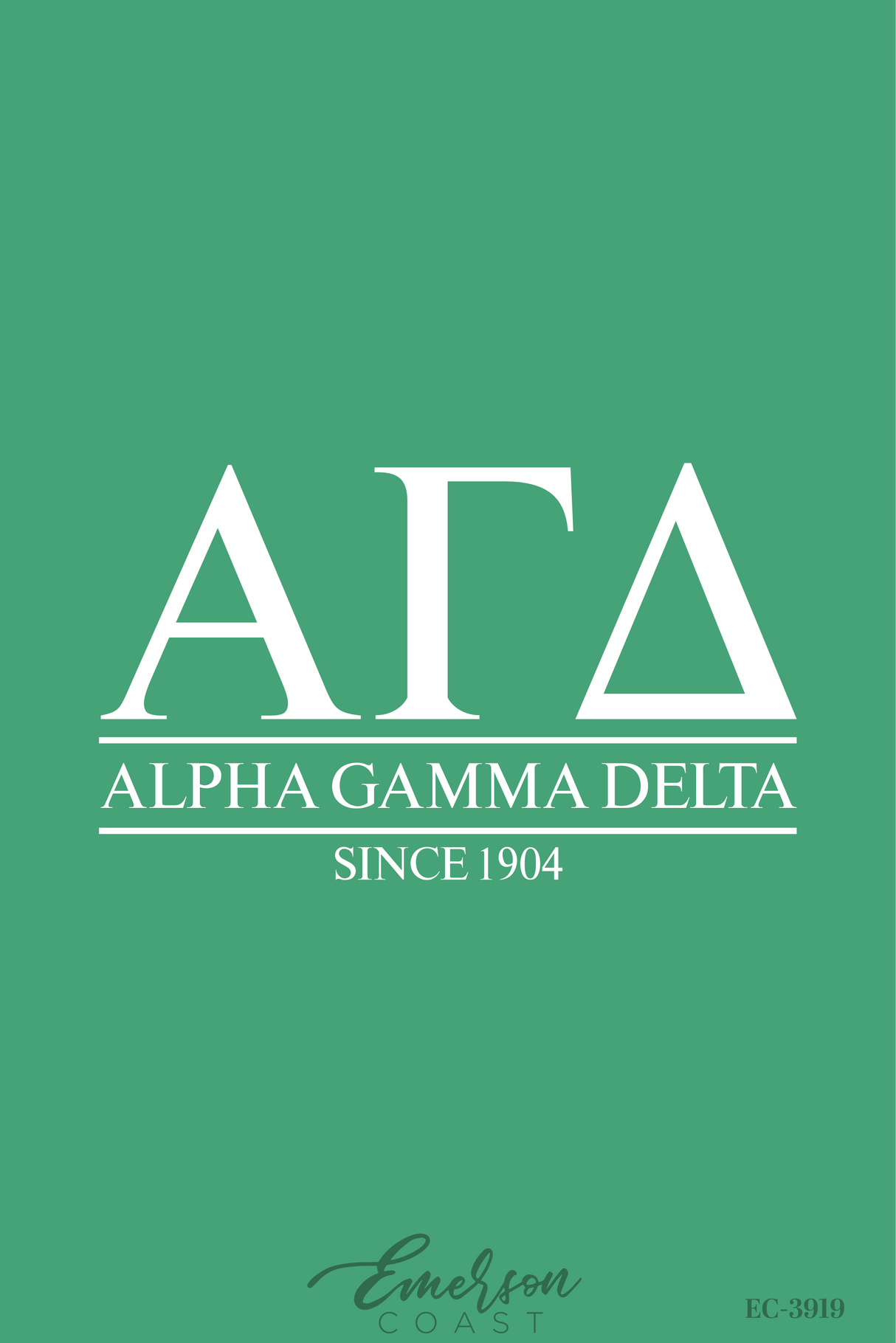Alpha Gamma Delta Kelly Green Recruitment Slouchy Tee