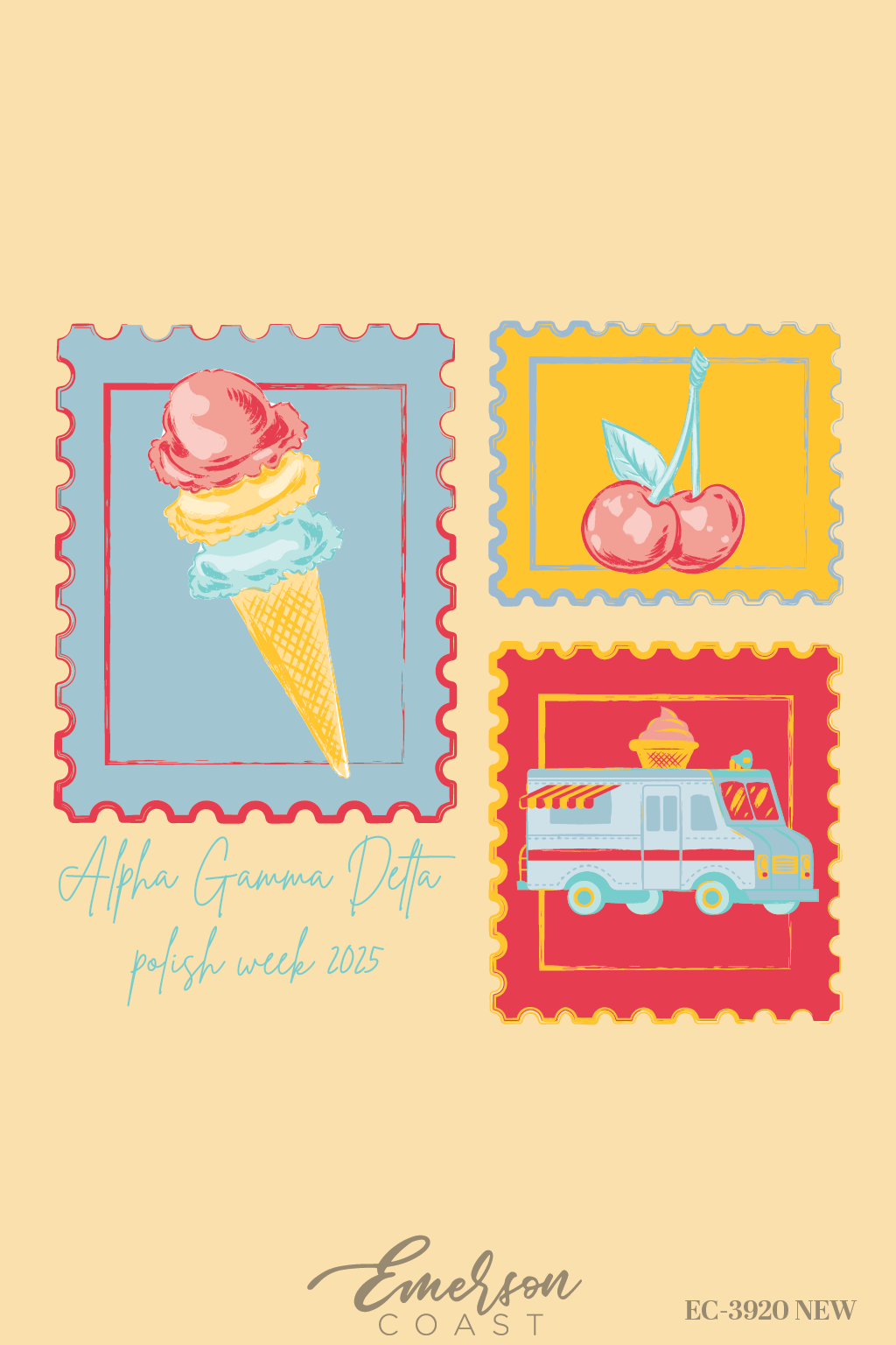 Alpha Gamma Delta Polish Week Ice Cream Truck Tee