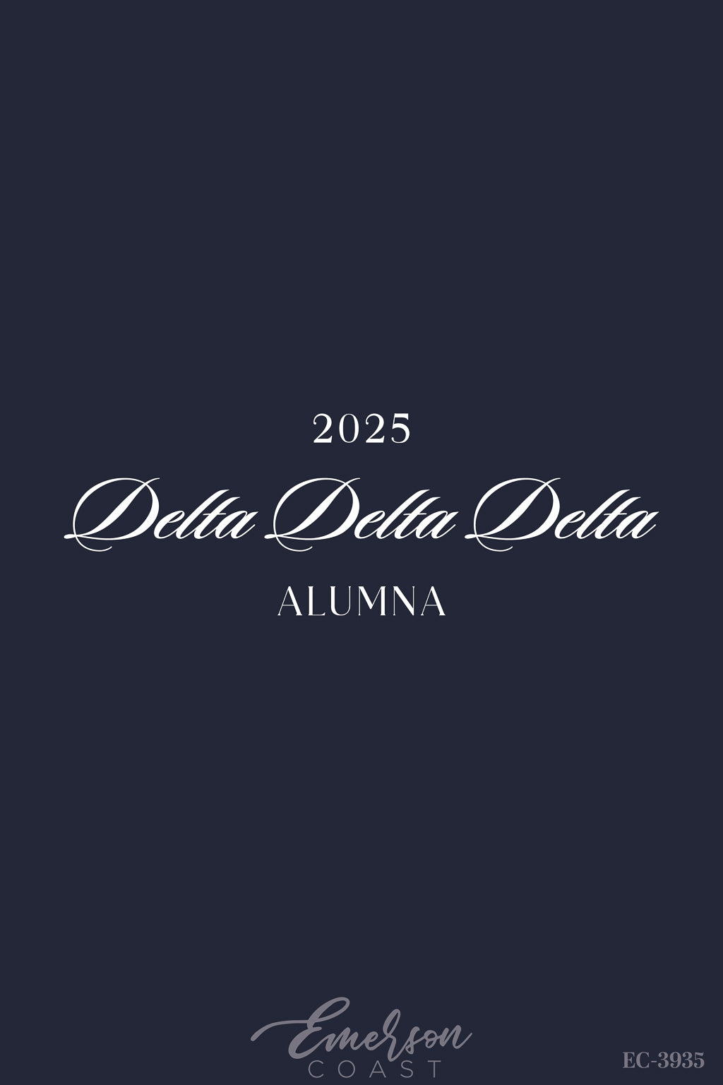 Delta Delta Delta Navy Alumna T-Shirt