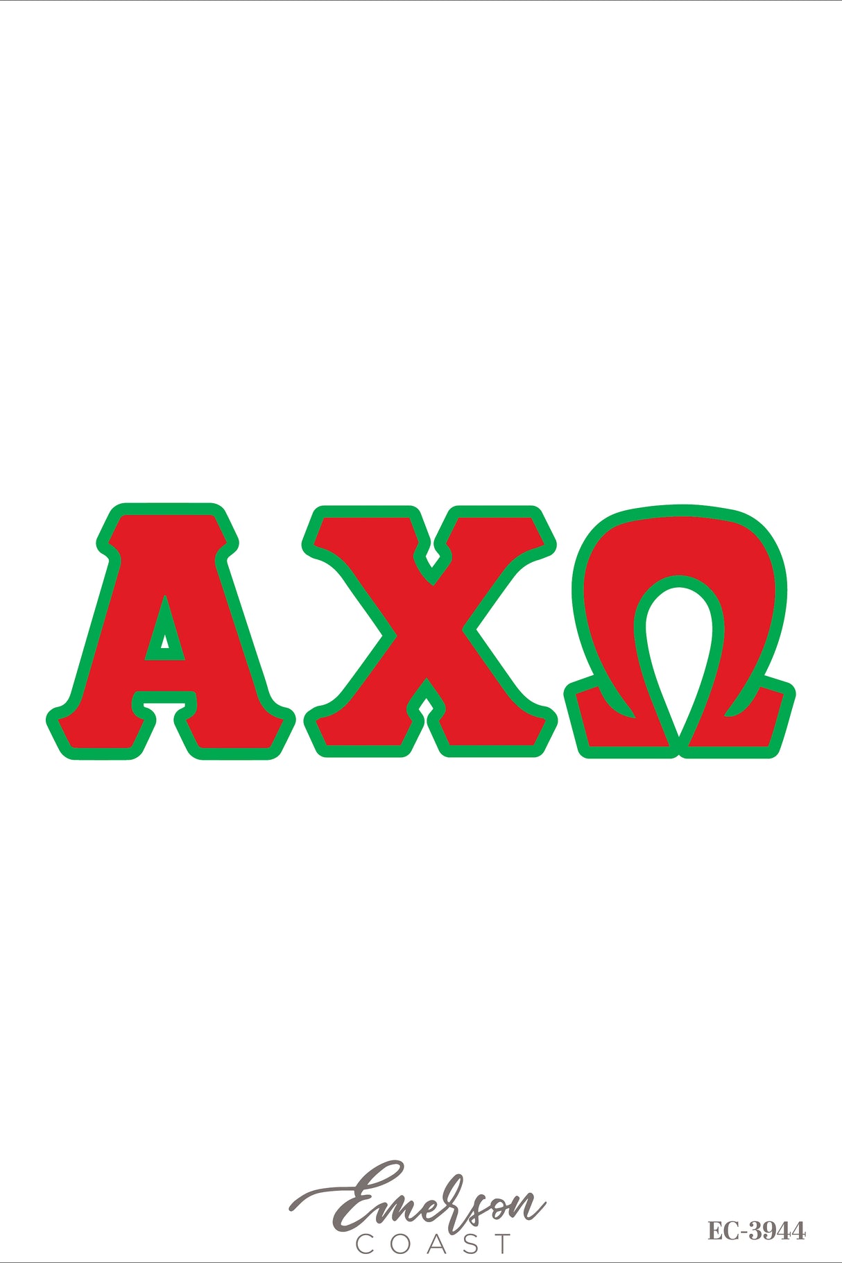 Alpha Chi Omega Recruitment and Bid Day Greek Letter Jersey