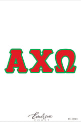 Alpha Chi Omega Recruitment and Bid Day Greek Letter Jersey