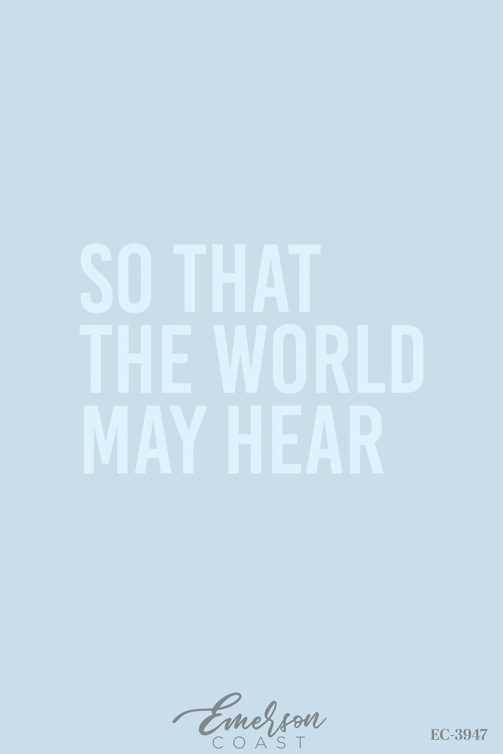 Delta Zeta So That The World May Hear Philanthropy T-Shirt
