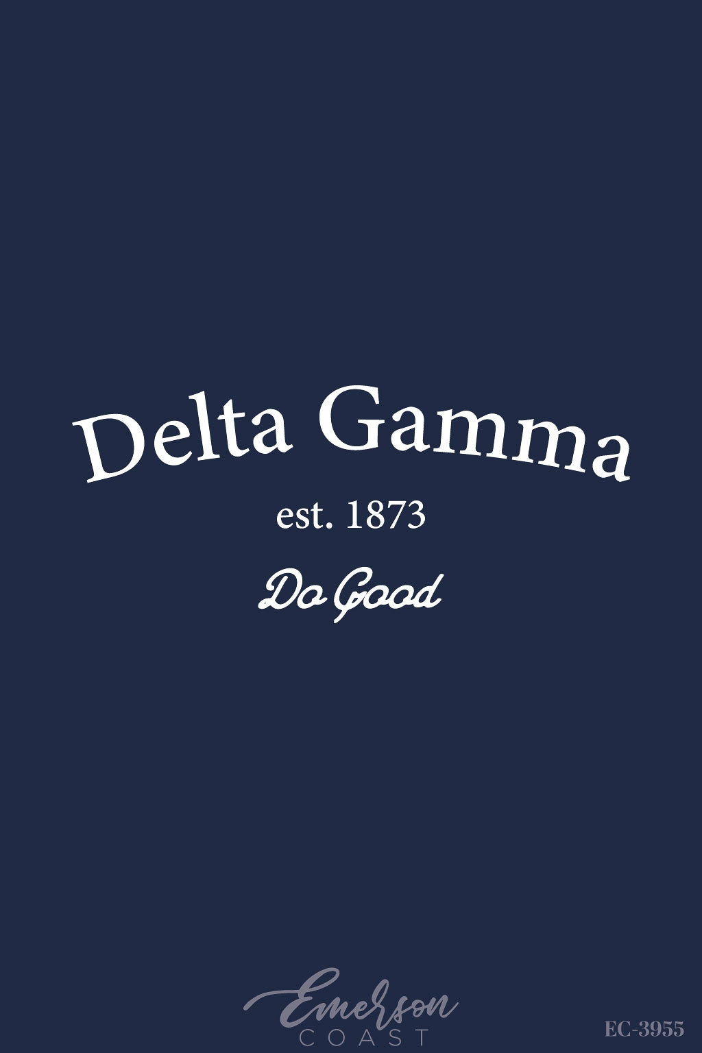 Delta Gamma Navy Simple Recruitment Baby Tee