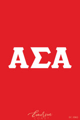 Alpha Sigma Alpha Recruitment and Bid Day Greek Letter Jersey