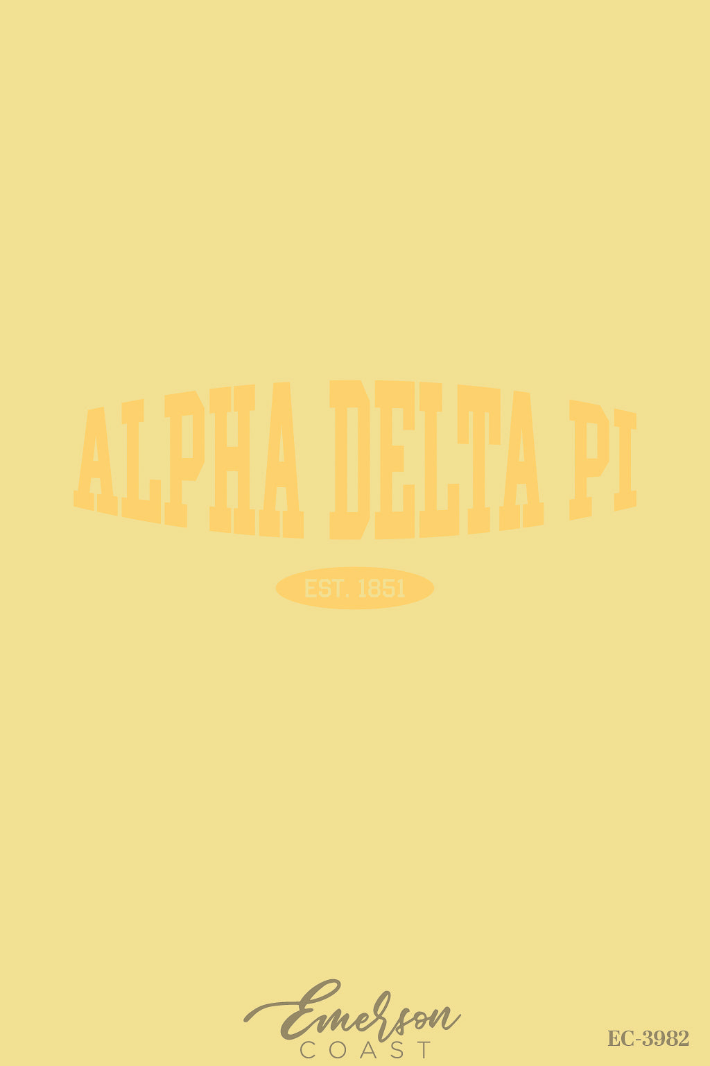 Alpha Delta Pi Yellow PR Crewneck