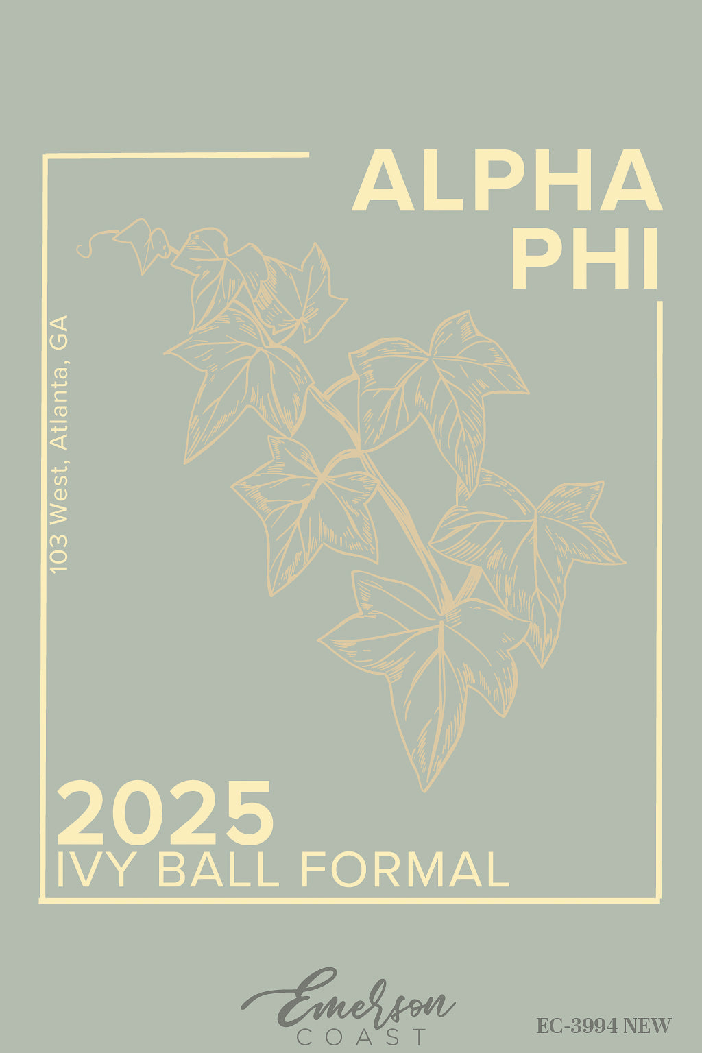 Alpha Phi Georgia Tech Ivy Ball Formal T-Shirt
