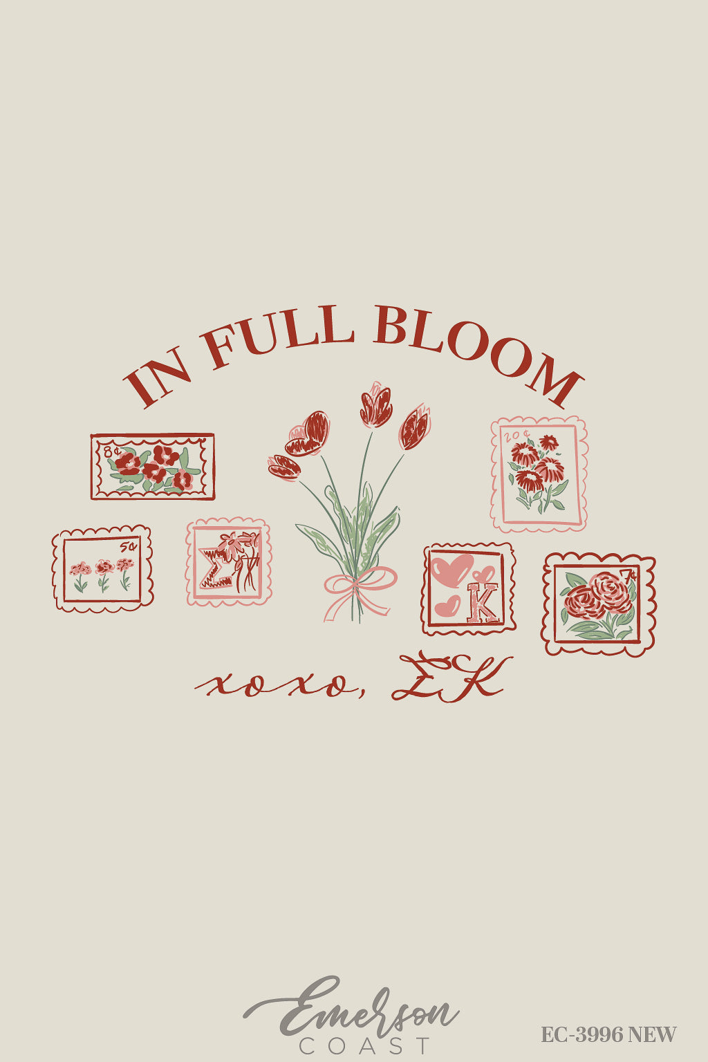 Sigma Kappa In Full Bloom Bid Day Tee