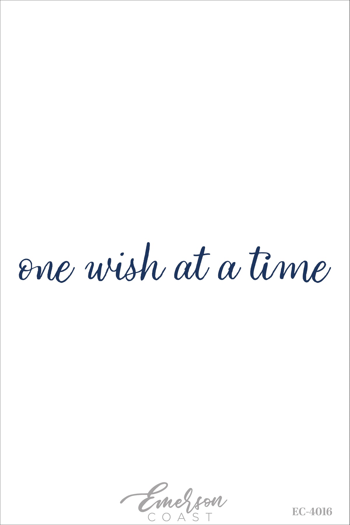 Chi Omega One Wish At A Time Navy Ringer T-Shirt