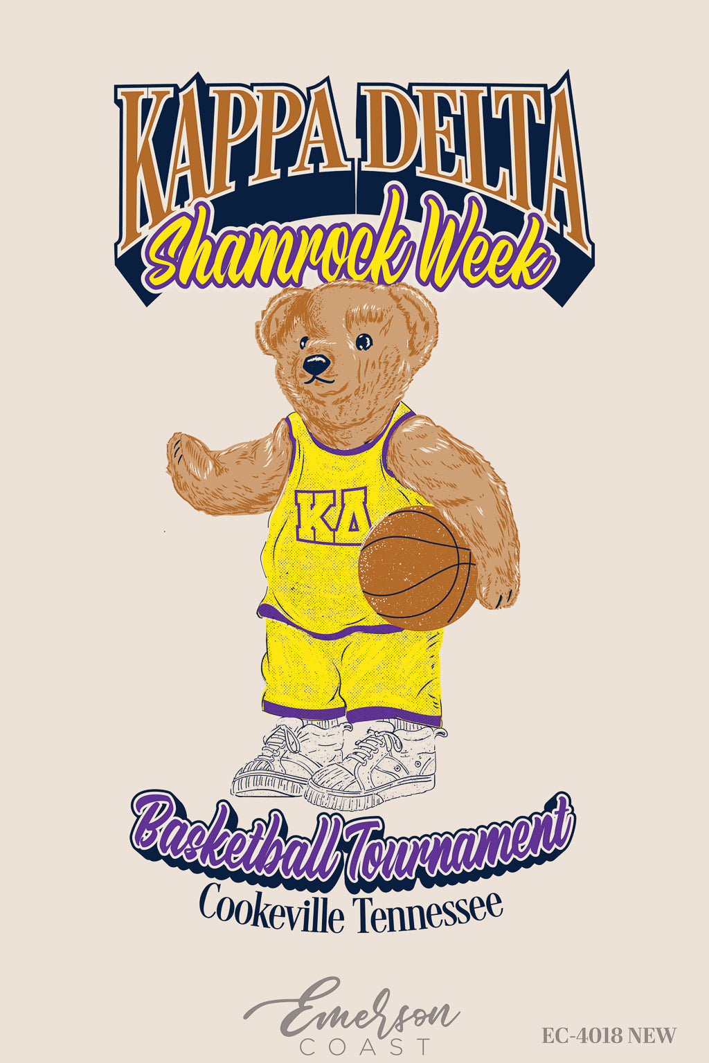 Kappa Delta Tennessee Tech University Shamrock Week Bball Tournament T-Shirt