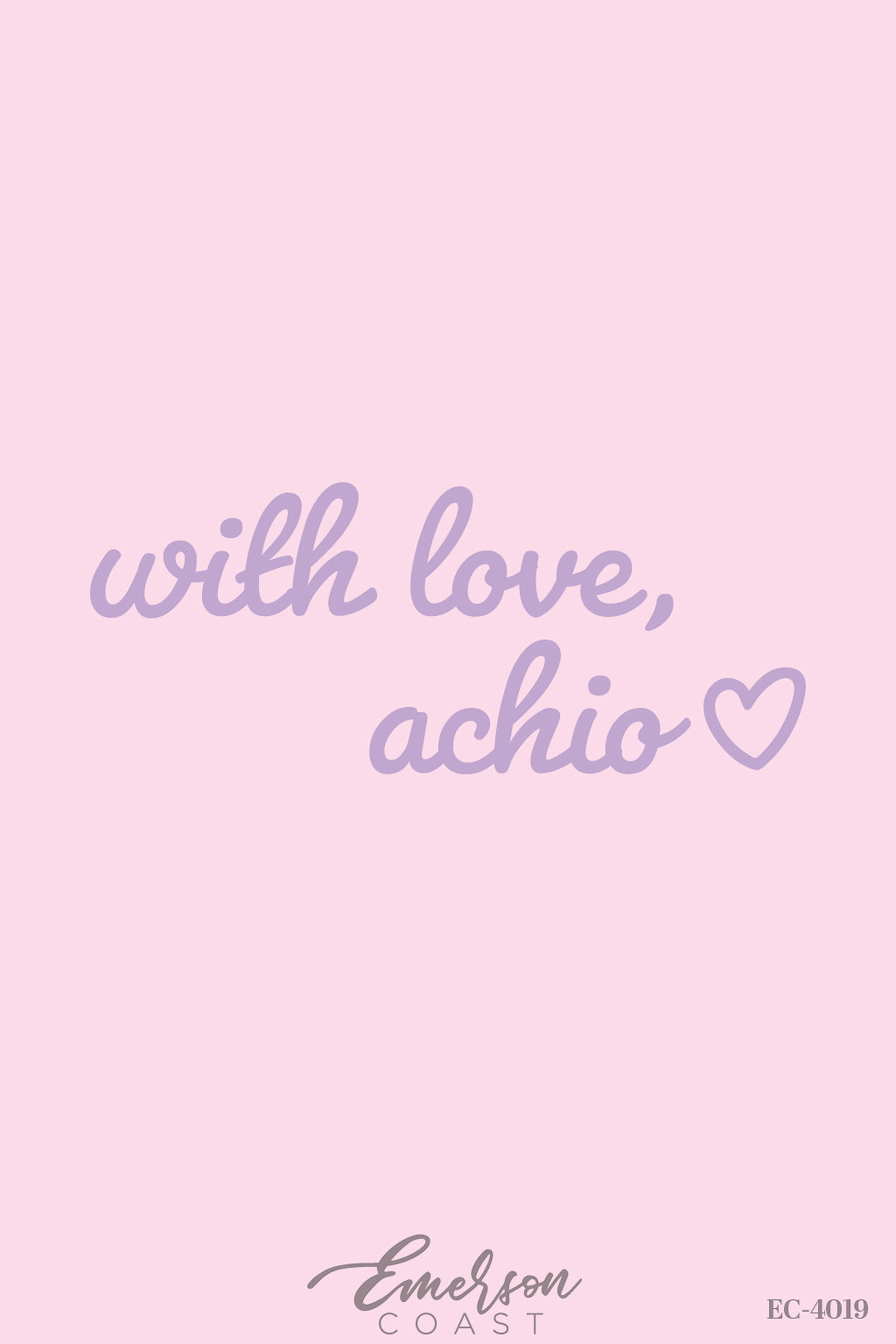 Alpha Chi Omega With Love Script Recruitment T-Shirt