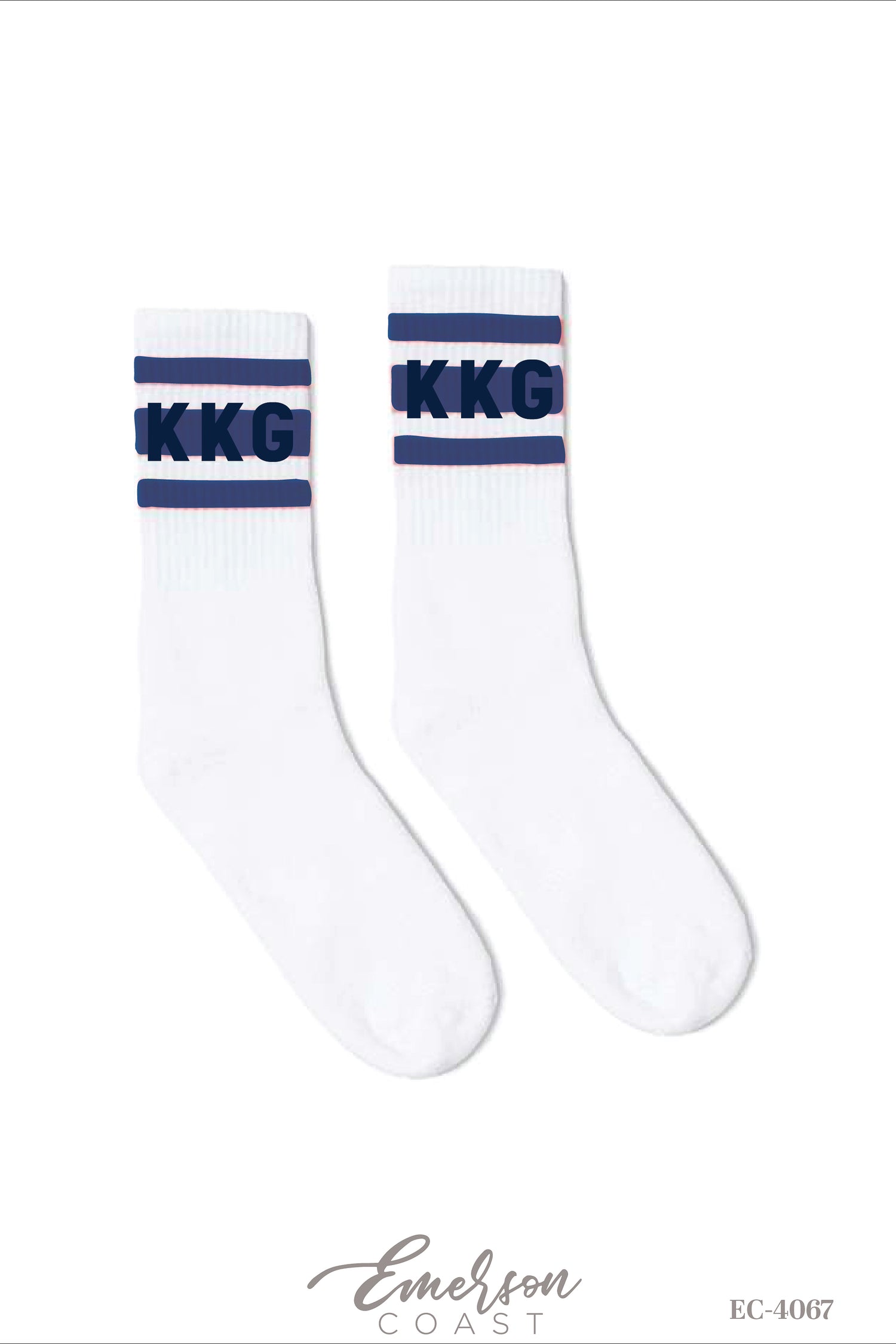 Kappa Kappa Gamma Bid Day Stripe Socks T-Shirt
